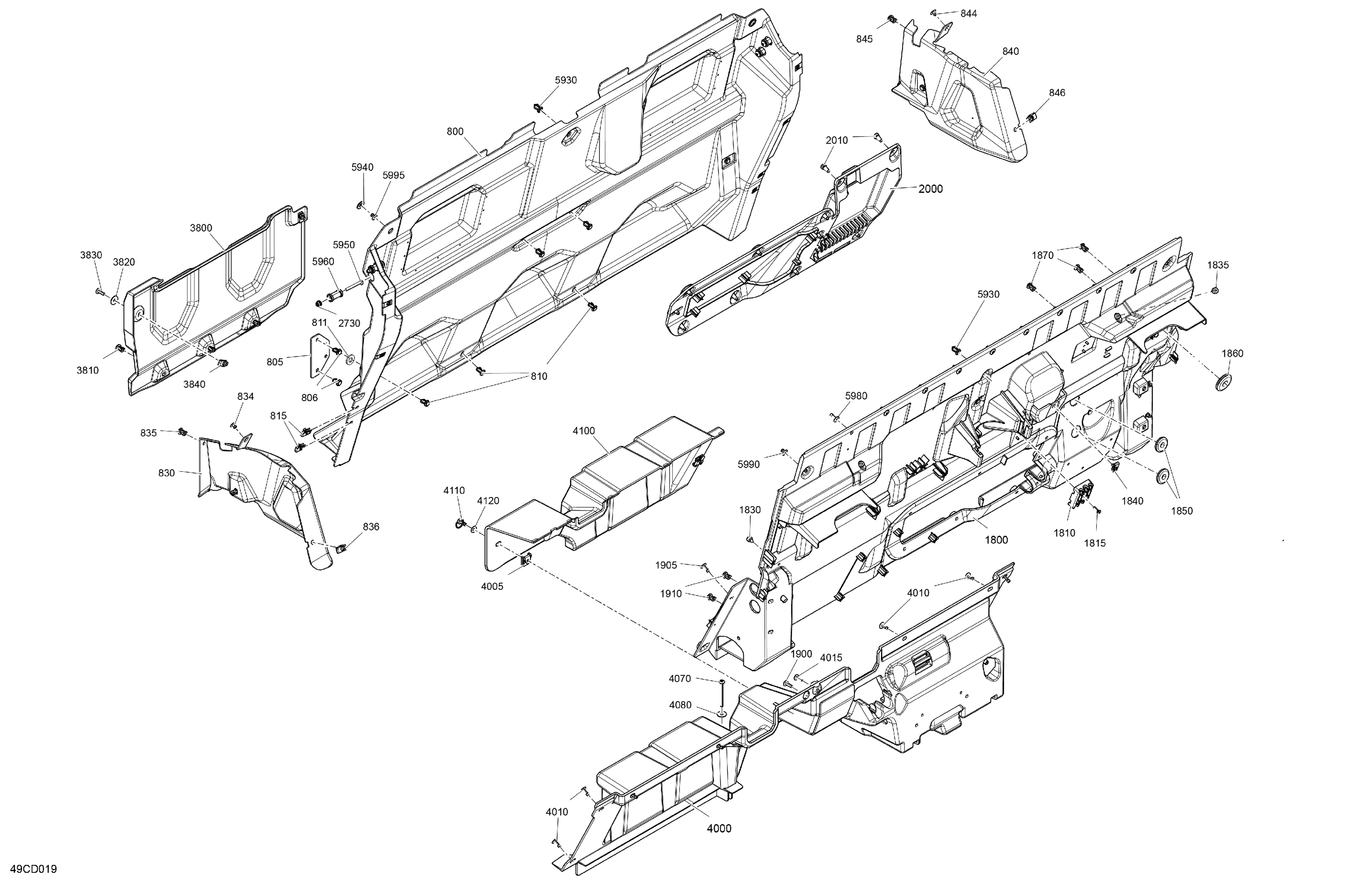 07 INTERIEUR DE LA CABINE PAROI ARRIERE POUR TRAXTER MAX HD9 DPS VERT TUNDRA 2024