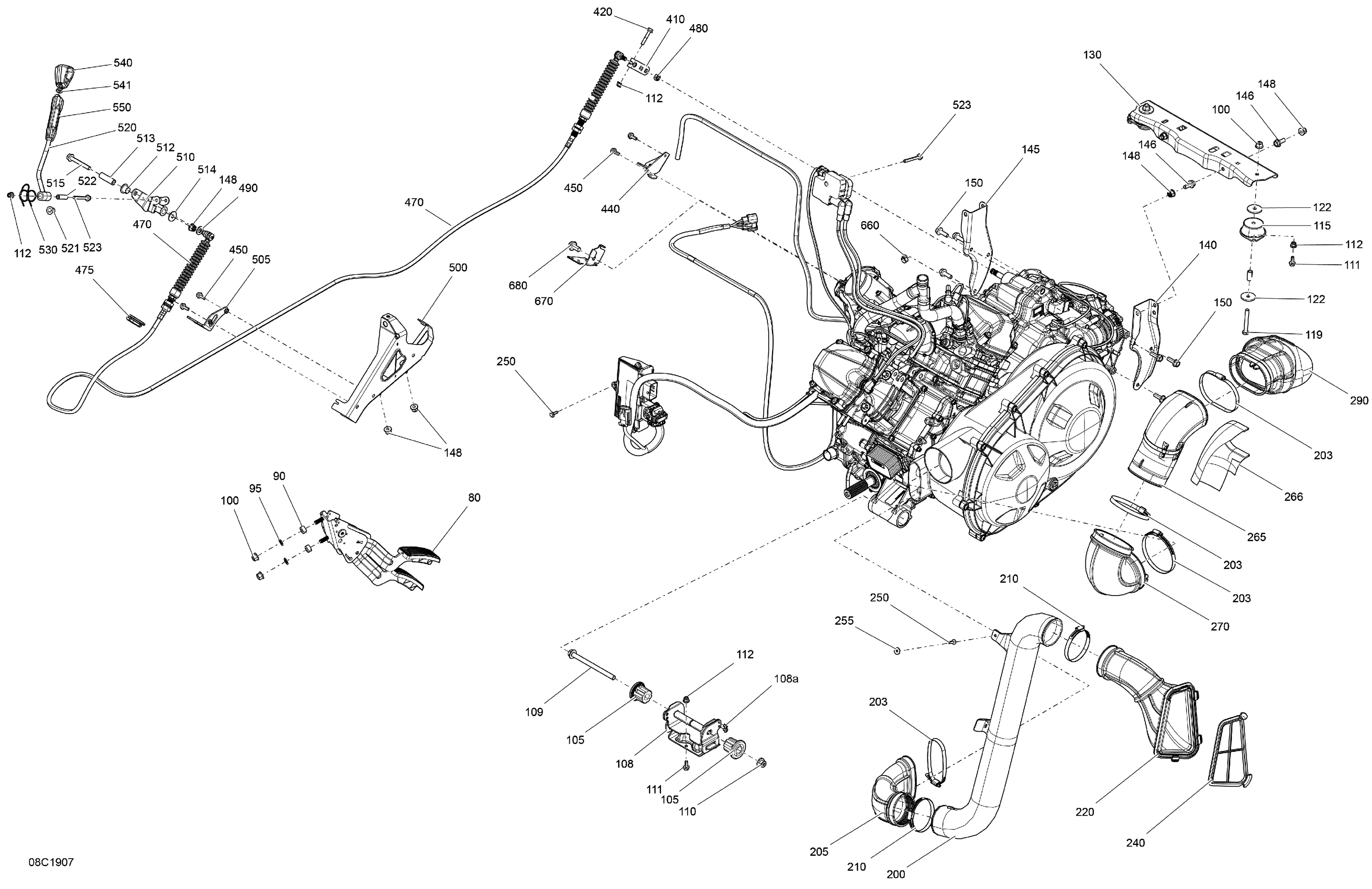 01 MOTEUR HD10 SAUF XMR POUR DEFENDER HD10 XT HYPER ARGENT 2019