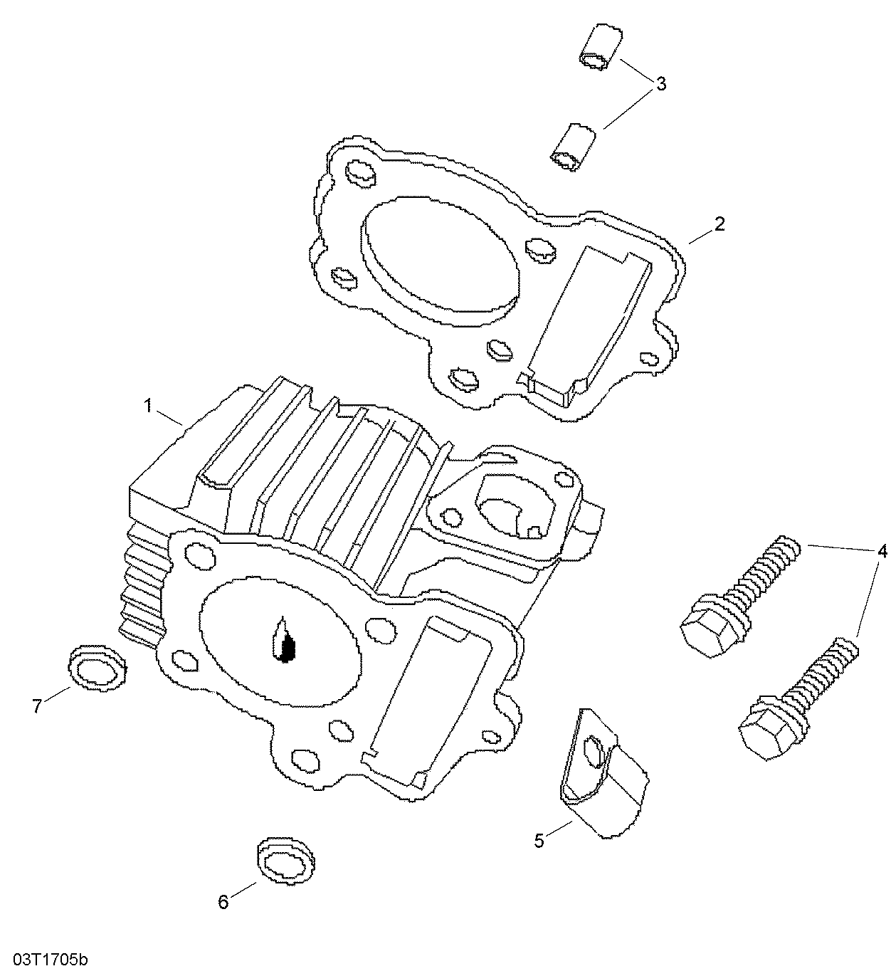 01 CULASSE POUR DS 2X4 90 CVT STD ROUGE 2019