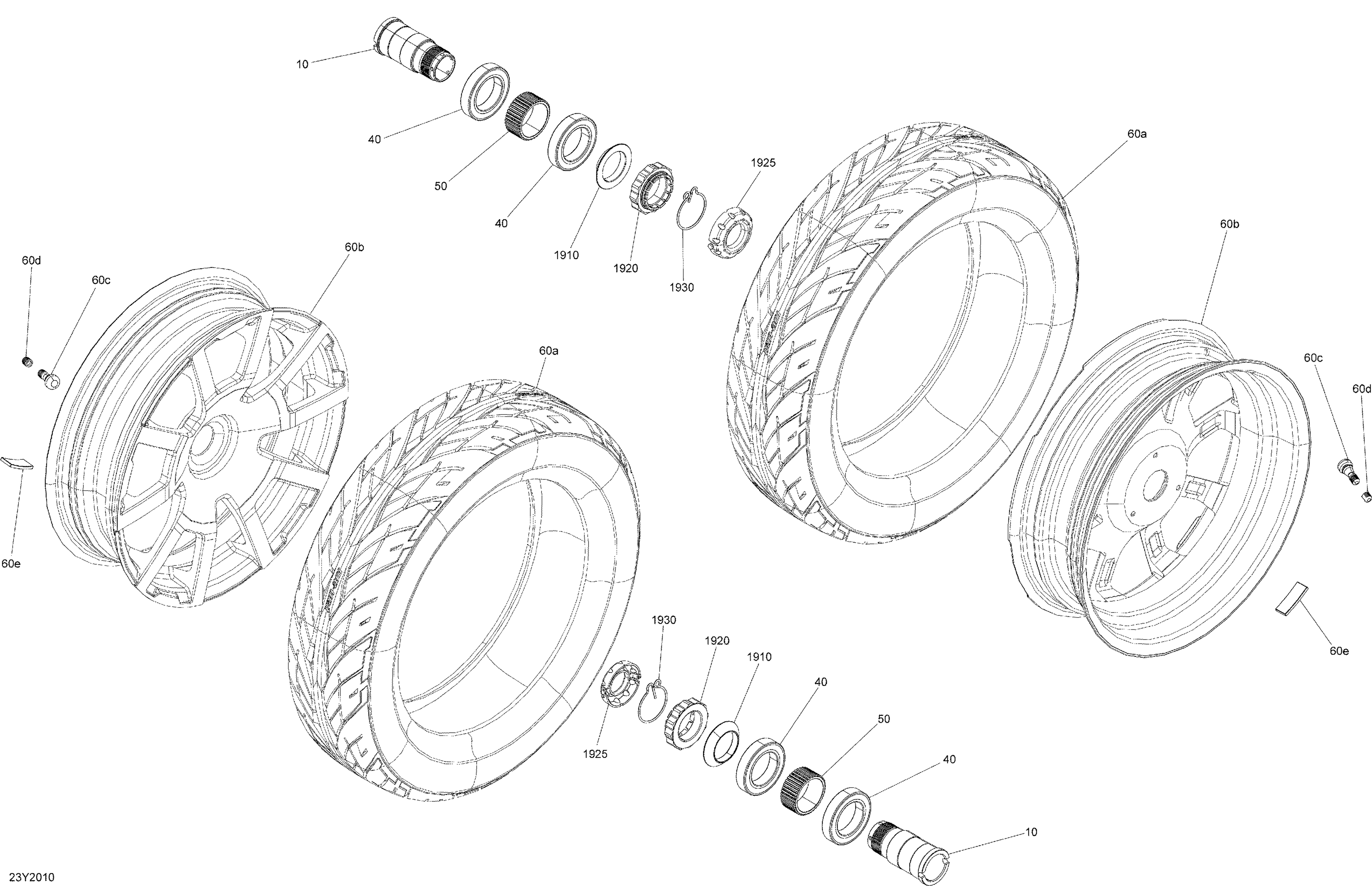 07 DIRECTION ROUES AVANTS POUR RYKER RALLY 900 ACE CVT 2020