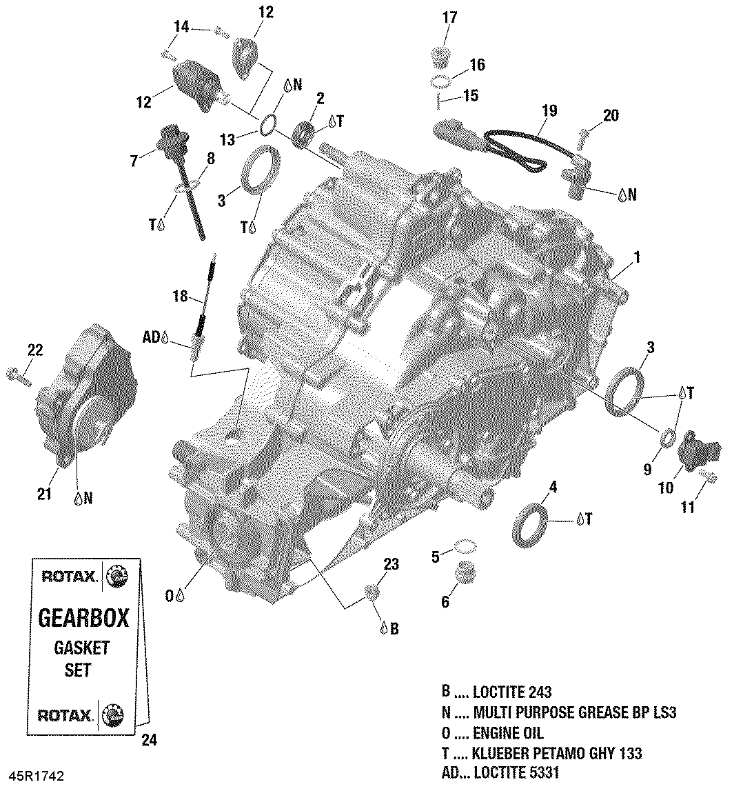 05 BOITE ENGRENAGE ASSEMBLE POUR DEFENDER BASE VERT ESCADRON 800R EFI NXT 2017