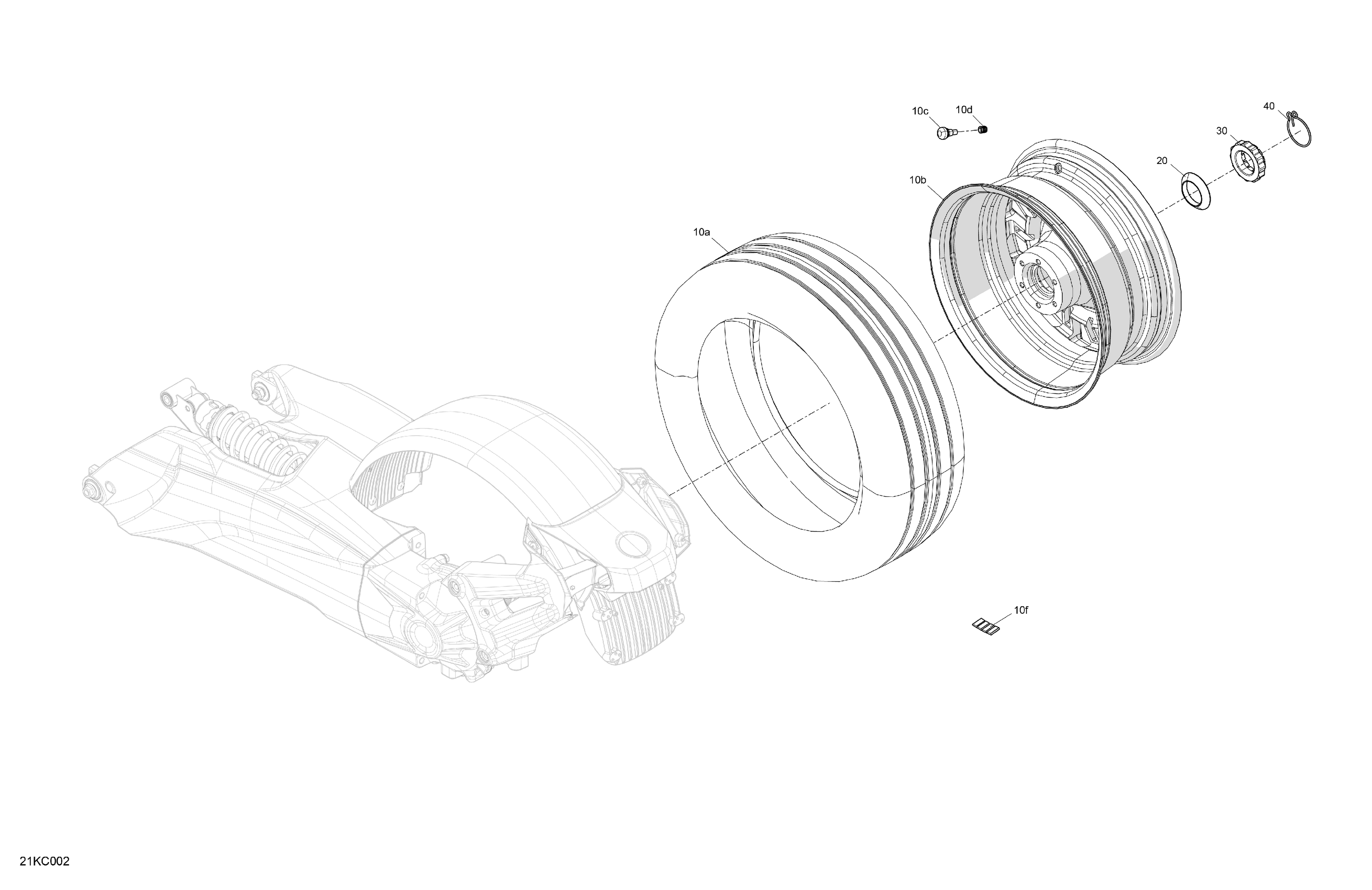 04 ENTRAINEMENT ROUE ARRIERE POUR RYKER RALLY 900 ACE CVT BLACK 2023