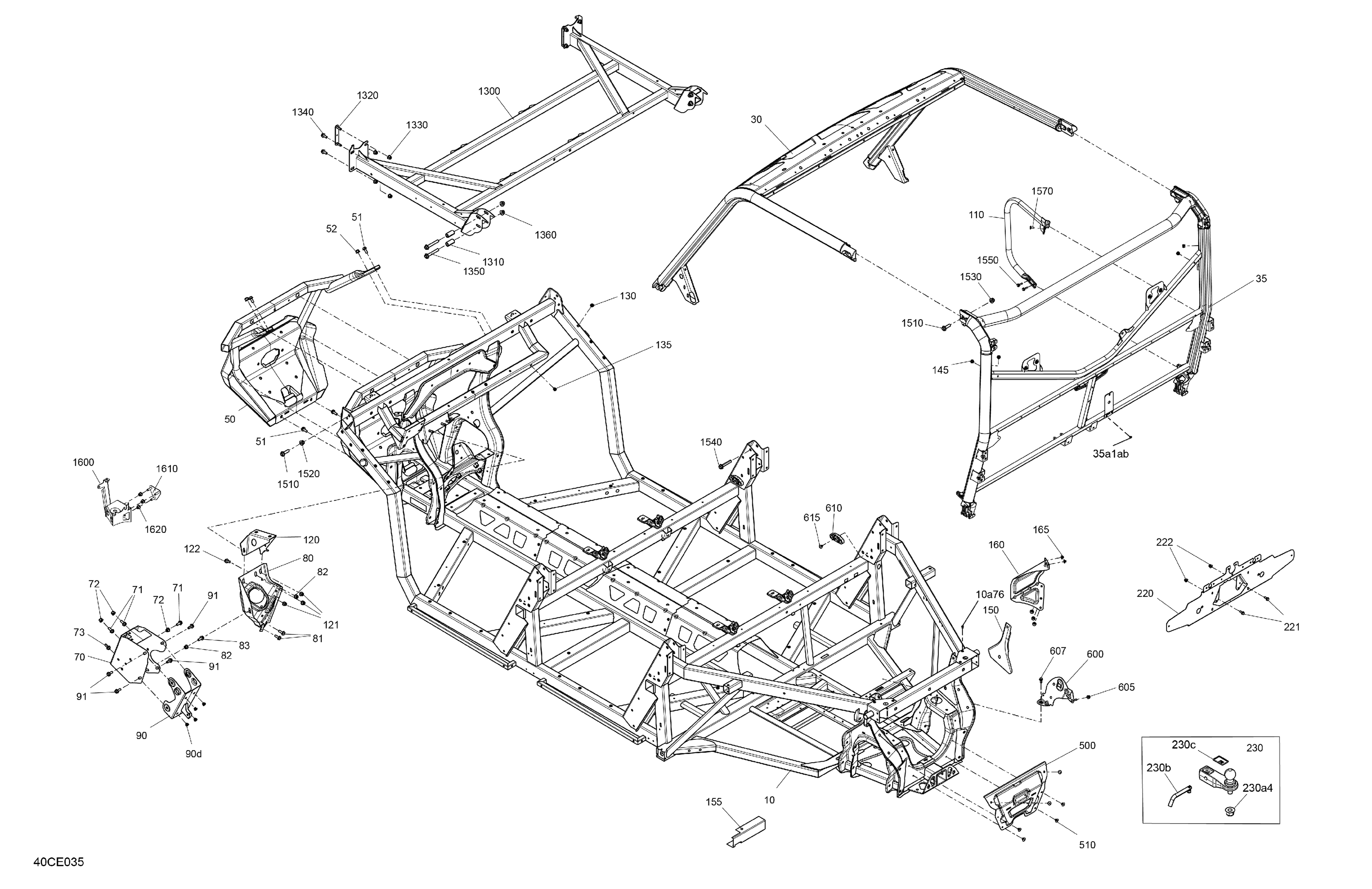 06 CHASSIS SYSTEME POUR TRAXTER PRO HD10 XU NOIR 2025
