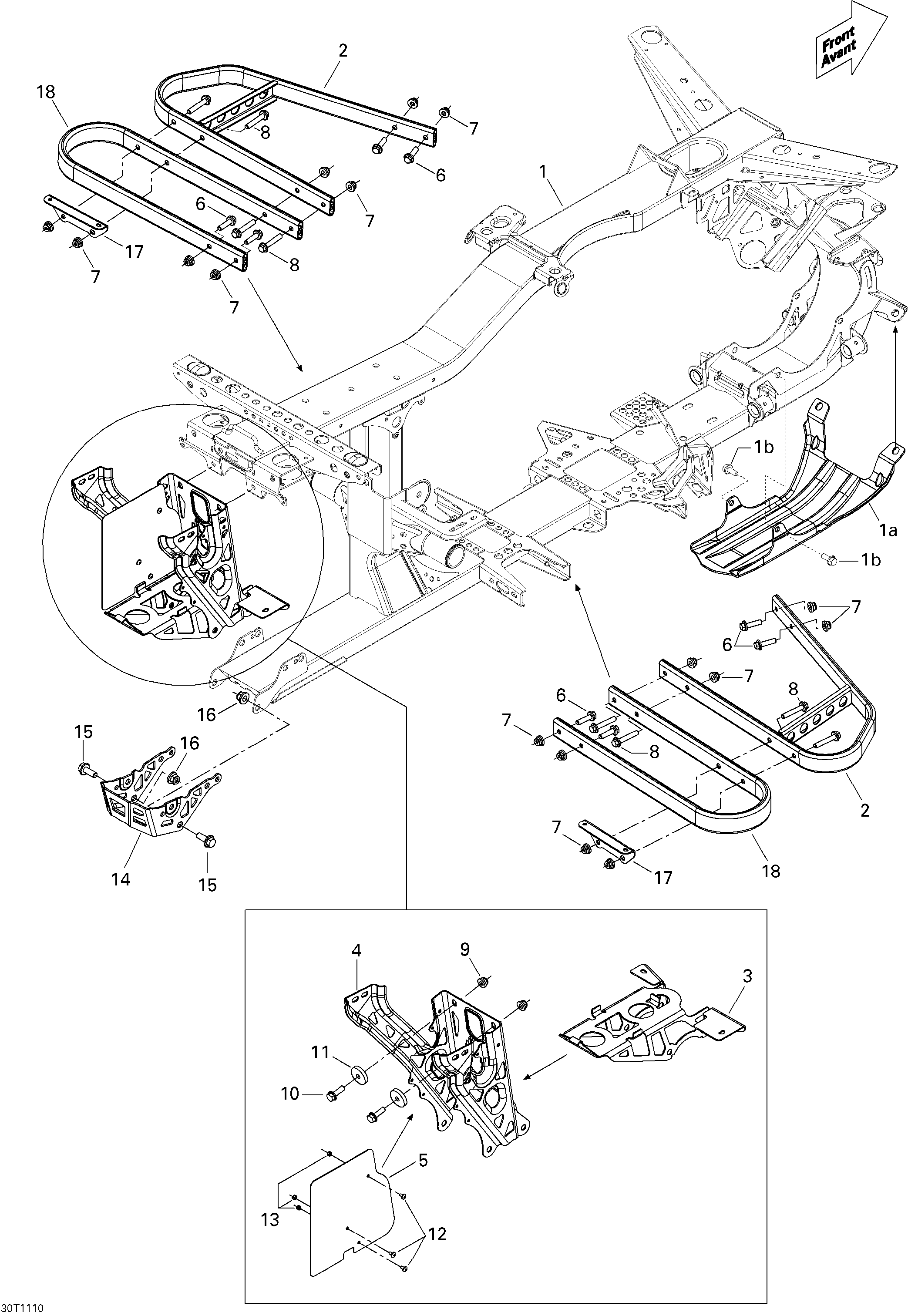 09 CHASSIS POUR OUTLANDER XXC JAUNE 2011