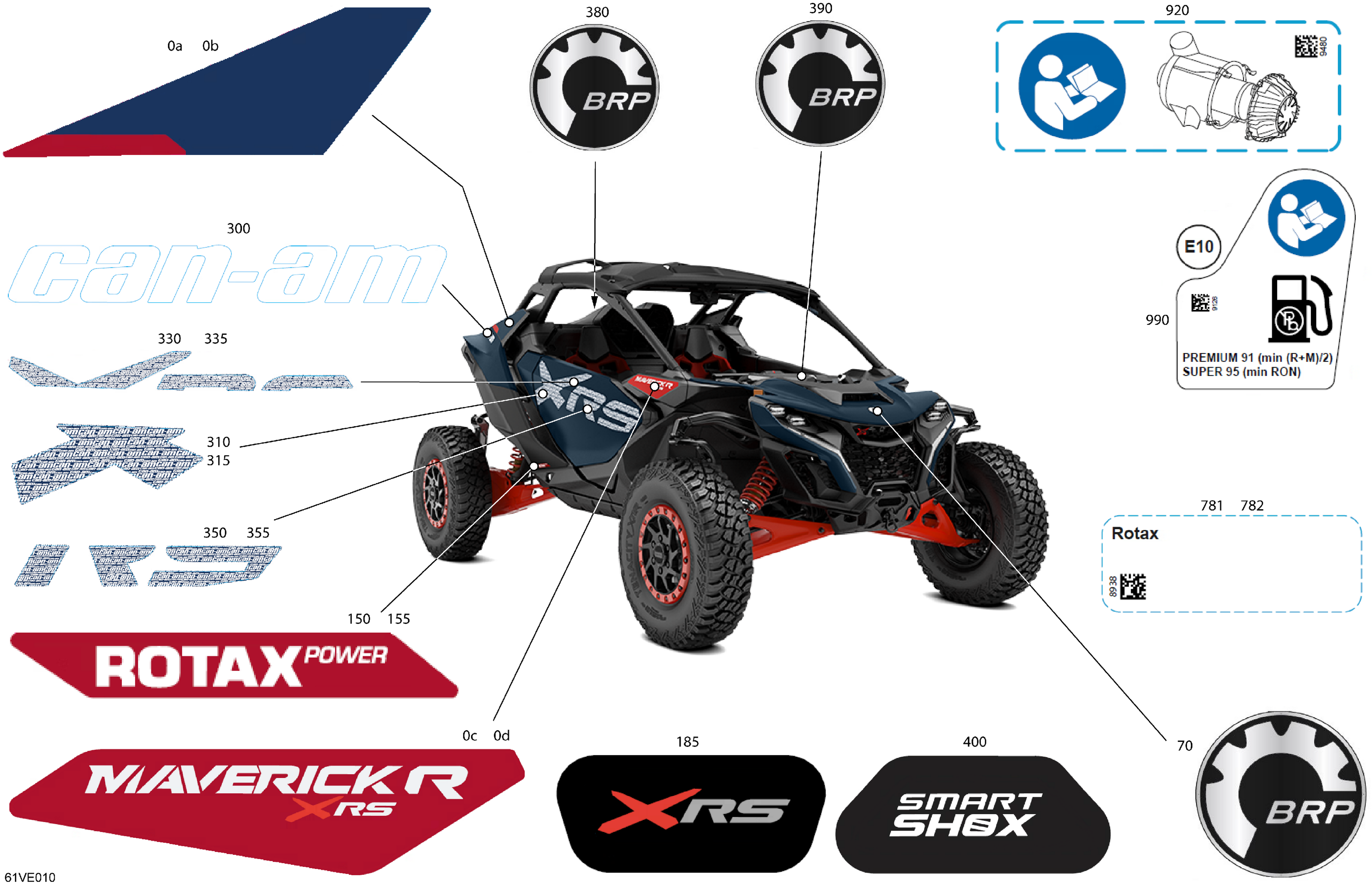 07 CARROSSERIE KITS DECOS POUR MAVERICK R 996NT XRS SAS BLEU MARINE 2025