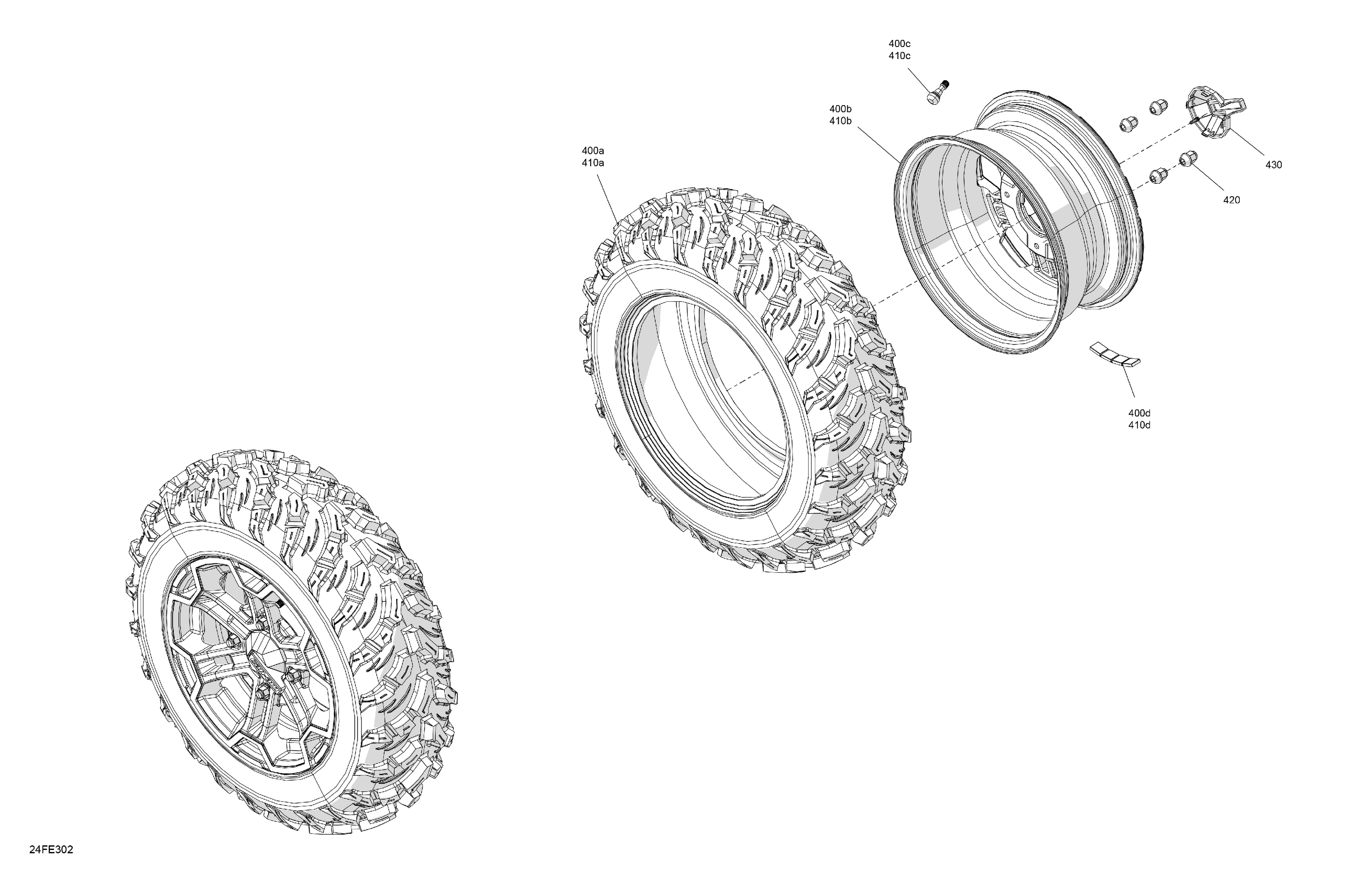 04 ENTRAINEMENT ROUES AVANT POUR OUTLANDER MAX DPS 1000R 2025