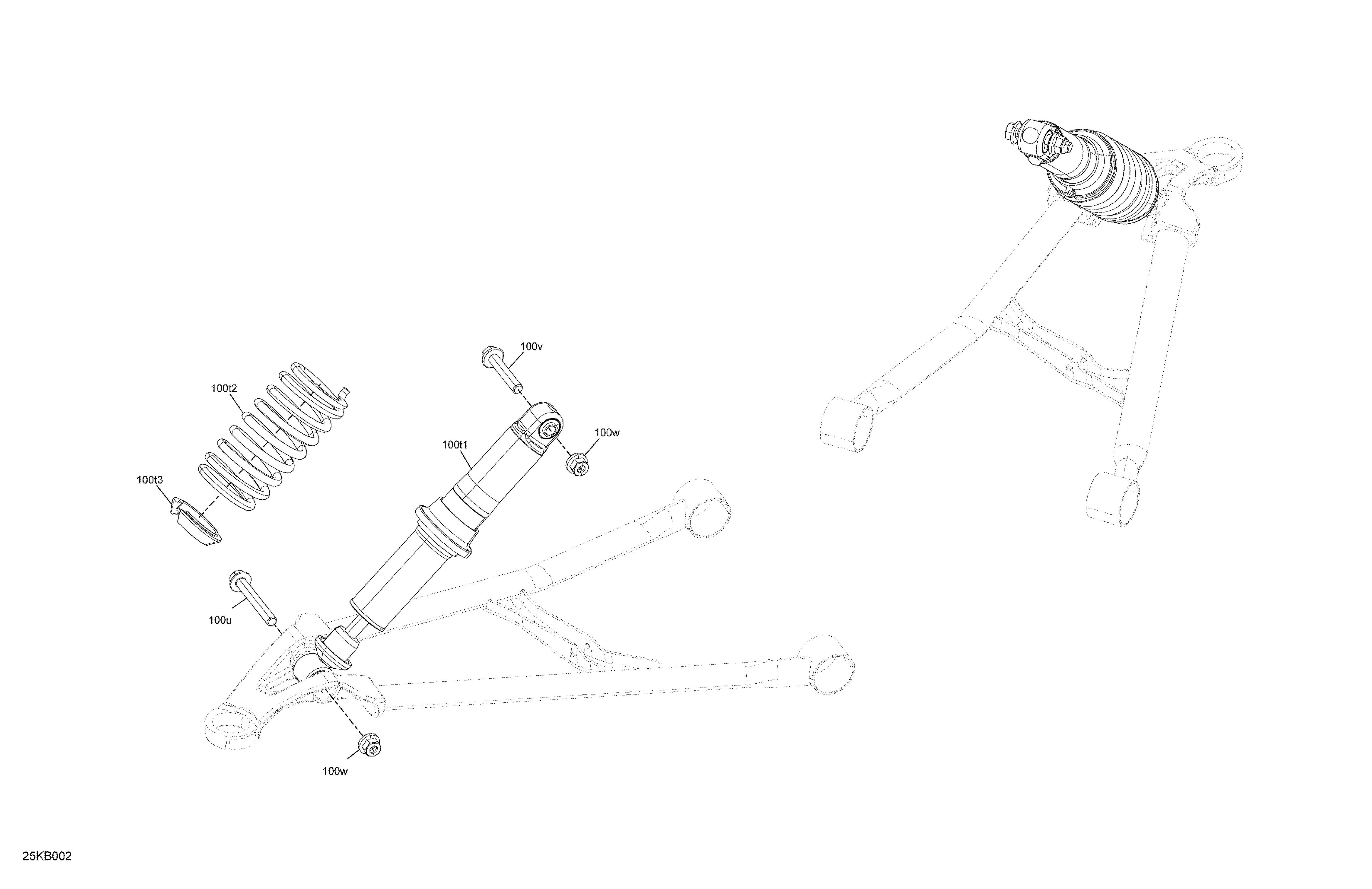 05 SUSPENSION AMORTISSEURS AVANT POUR RYKER S 900 ACE CVT 2022