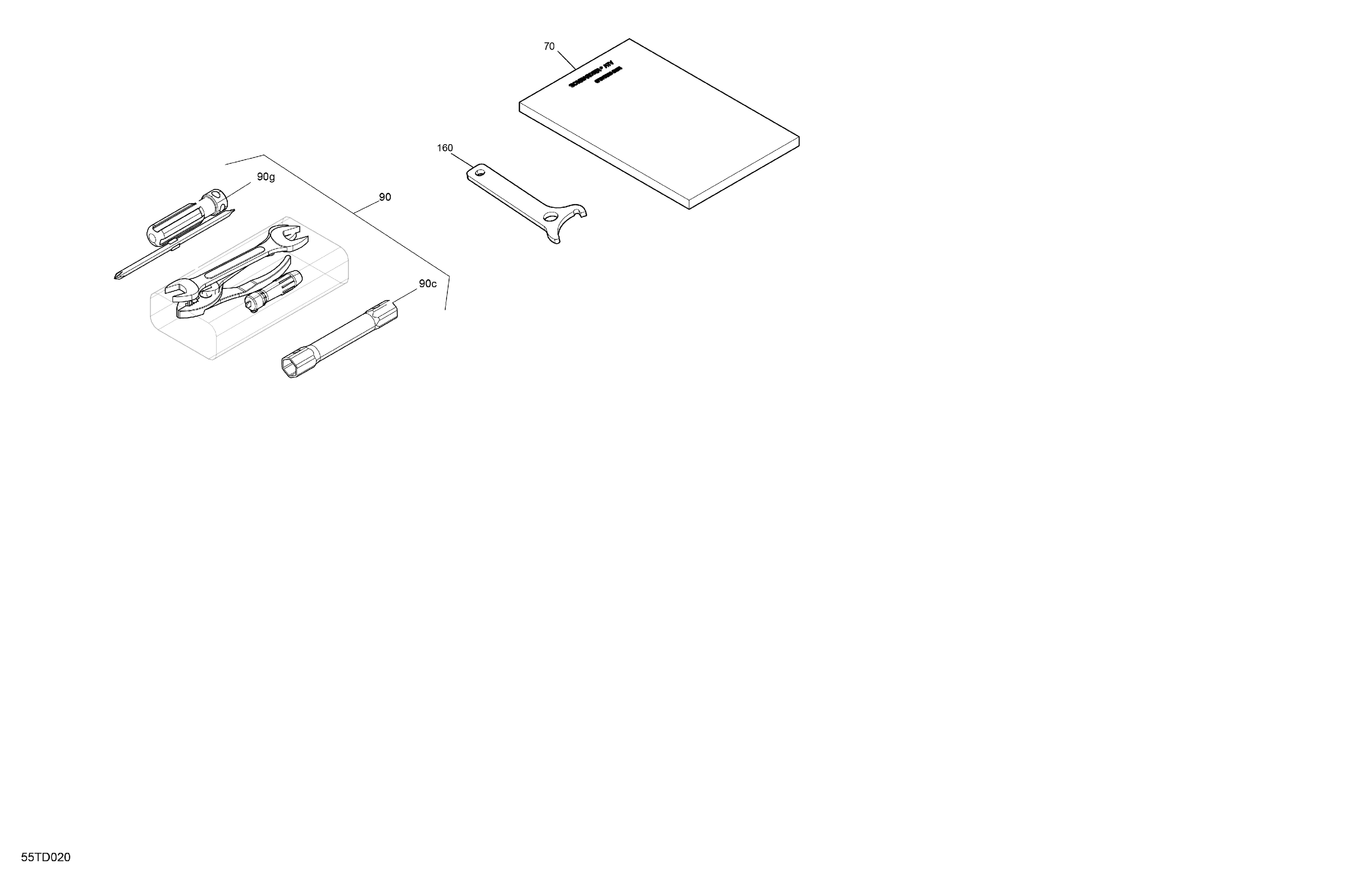 07 CARROSSERIE PLATEAU DE RANGEMENT AVANT POUR RENEGADE 650 EFI STD CATALYST GRAY 2024