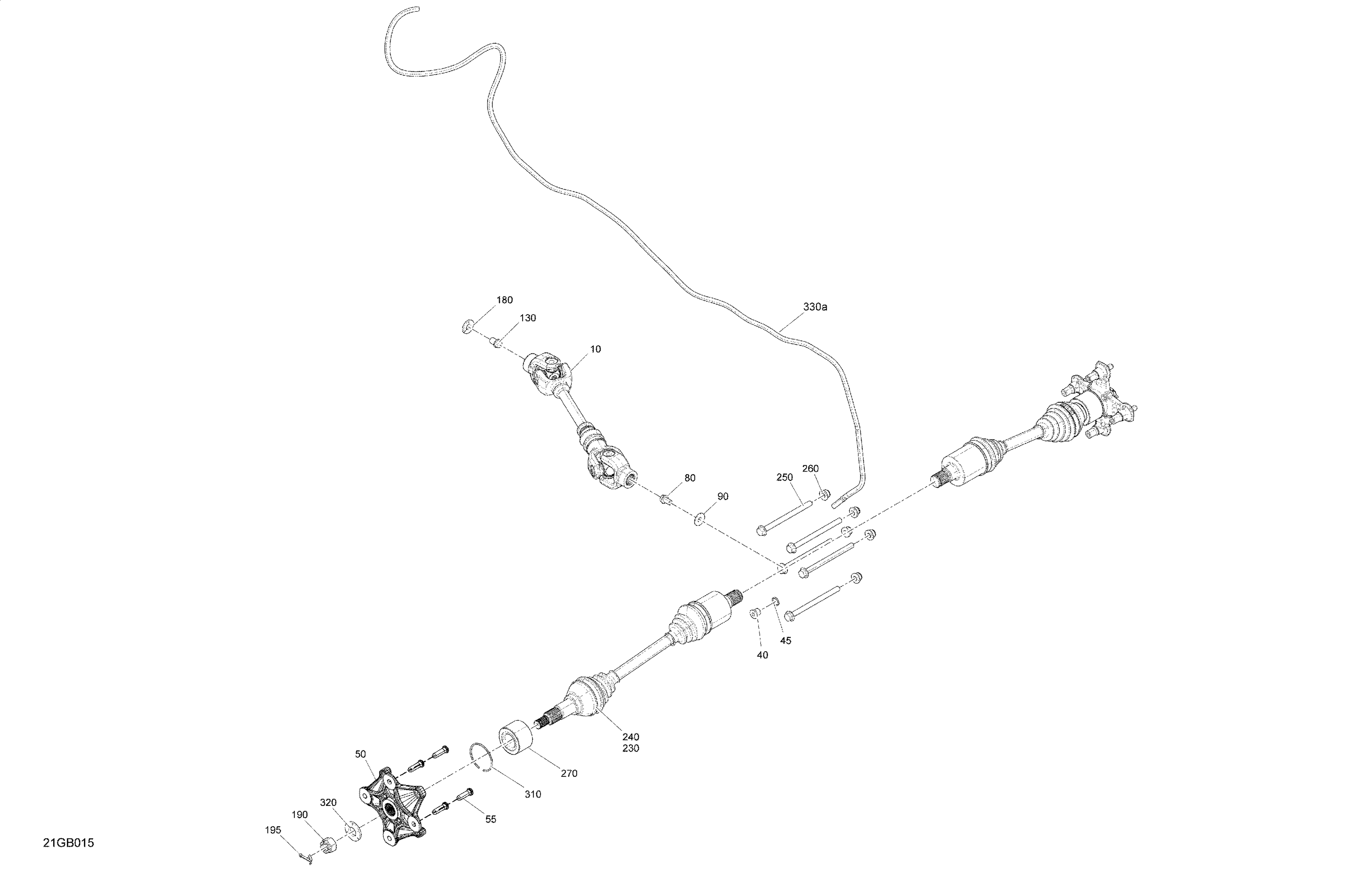 04 ENTRAINEMENT ARRIERE PIECES COMMUNES POUR OUTLANDER MAX 450 EFI STD ROUGE VIPERE 2022
