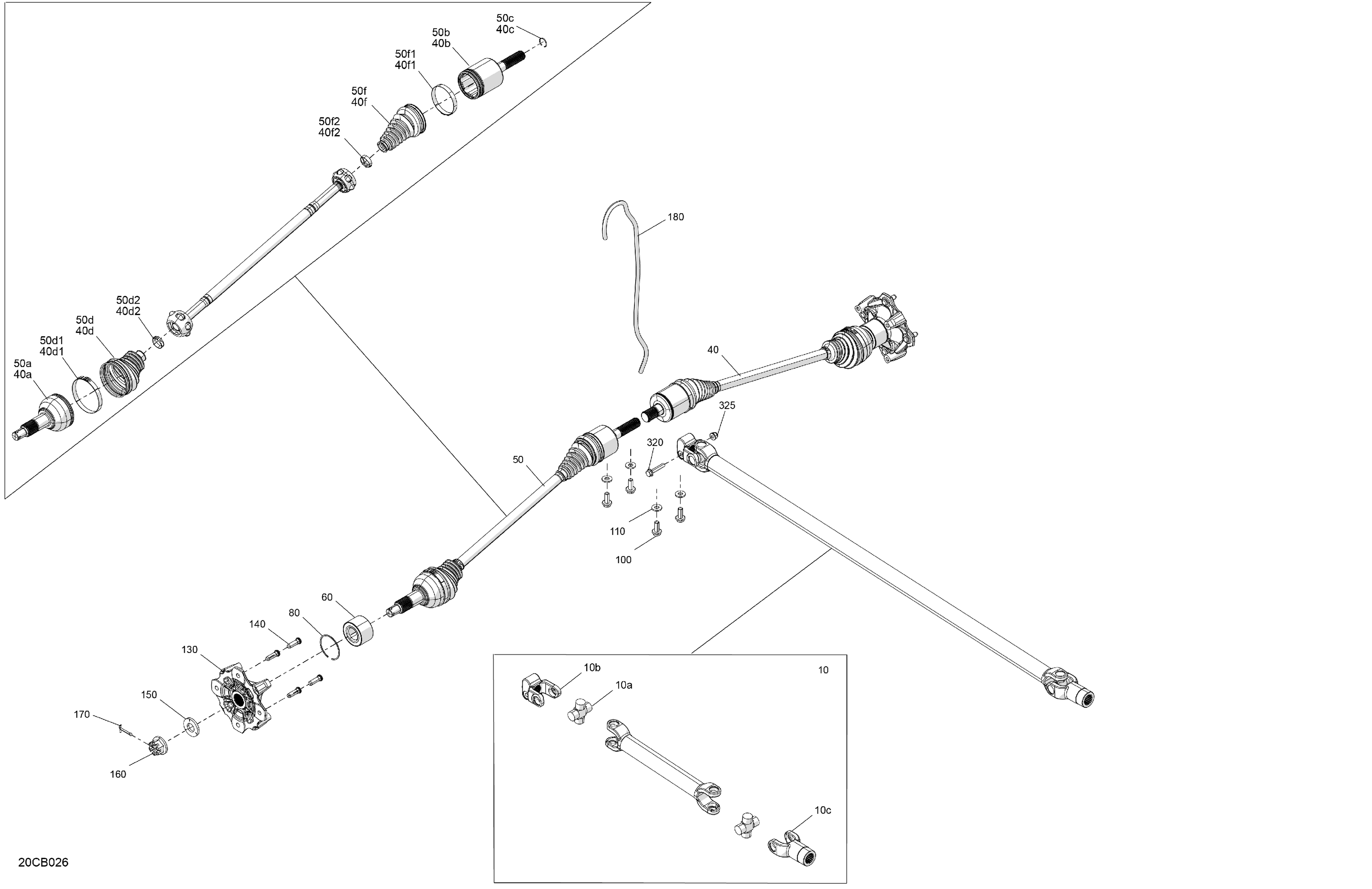 04 ENTRAINEMENT AVANT PIECES COMMUNES POUR TRAXTER HD7 XU VERT TUNDRA 2022