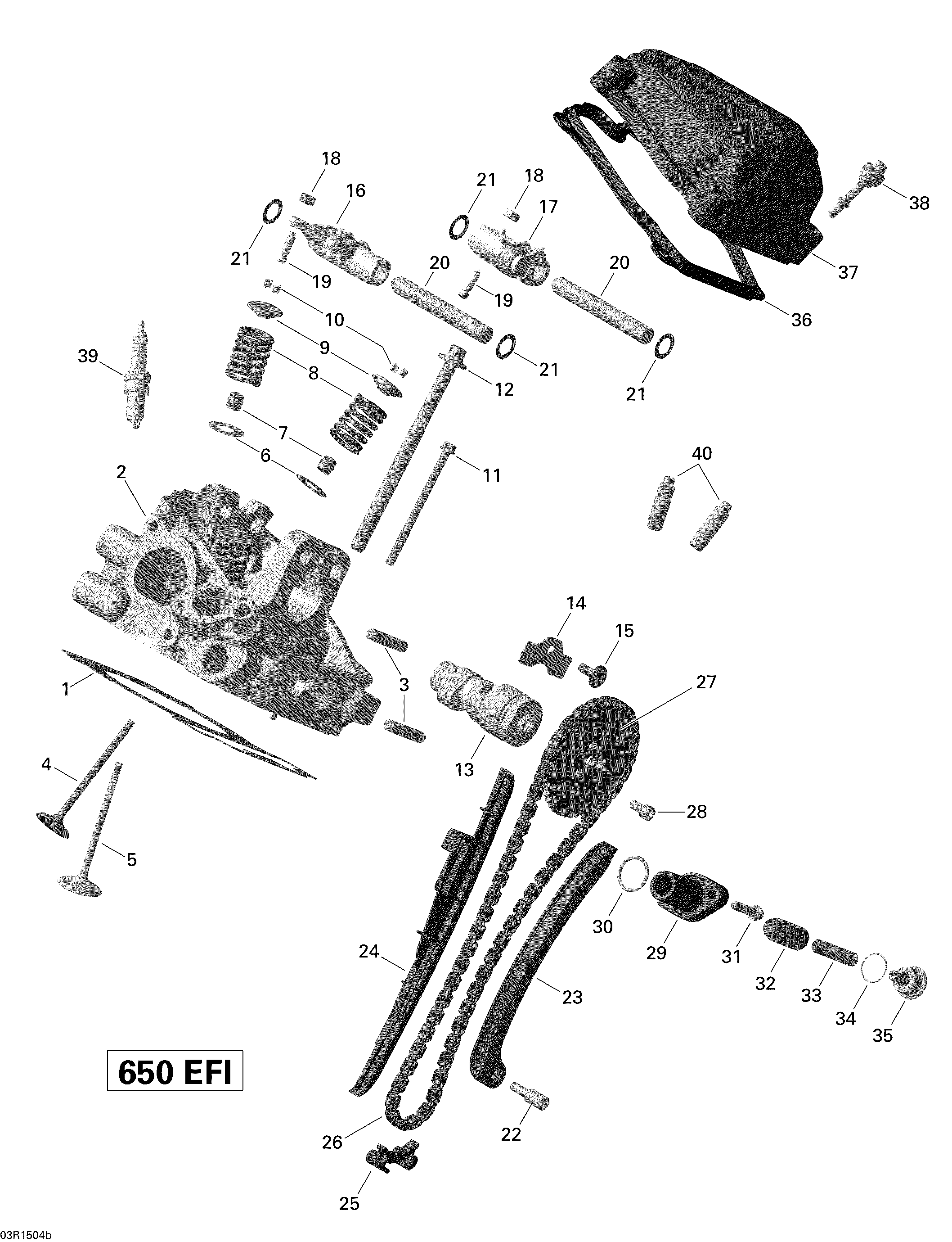 01 CULASSE ARRIERE 03R1504B POUR OUTLANDER 6X6 DPS GRIS PLATEFORME 2015
