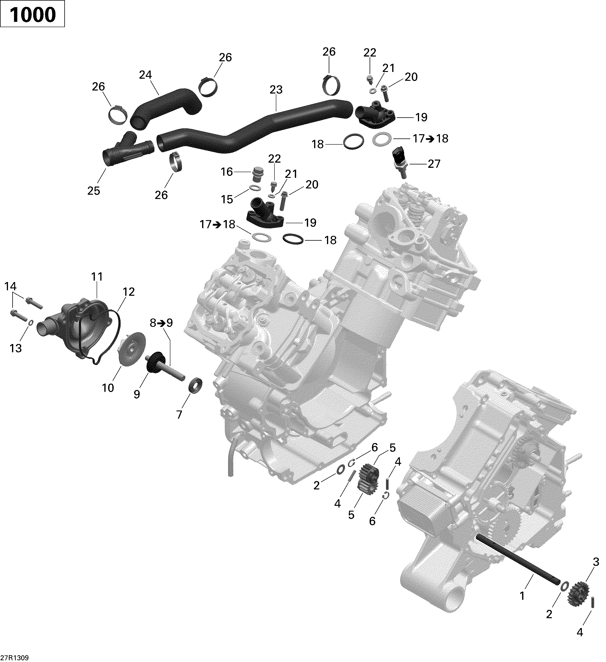 01 REFROIDISSEMENT MOTEUR POUR OUTLANDER MAX LTD BLANC HYBRIDE 2013