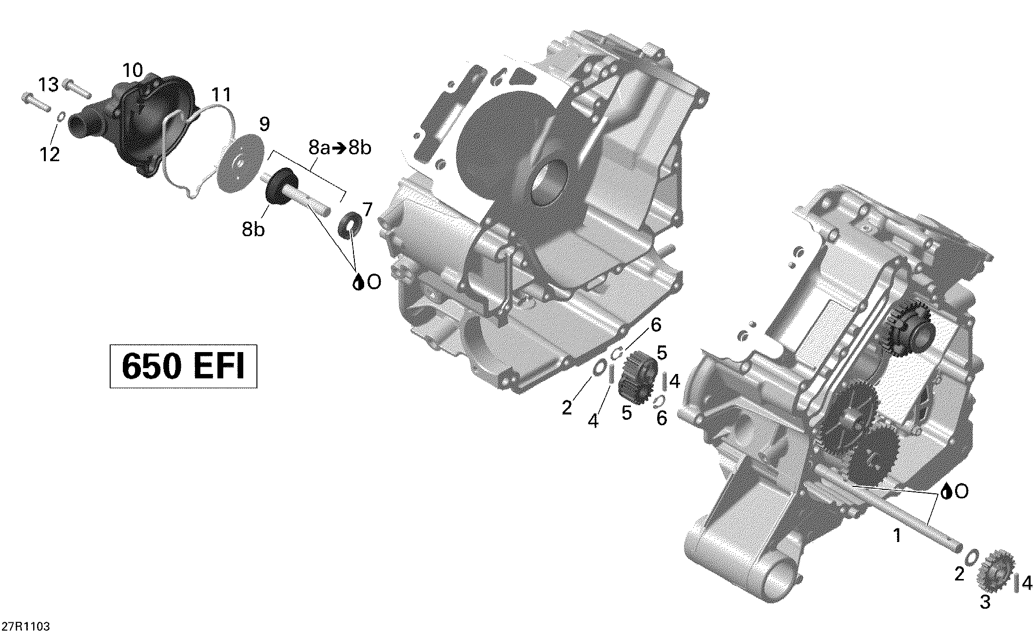 01 REFROIDISSEMENT MOTEUR POUR OUTLANDER MAX STD ROUGE 2011
