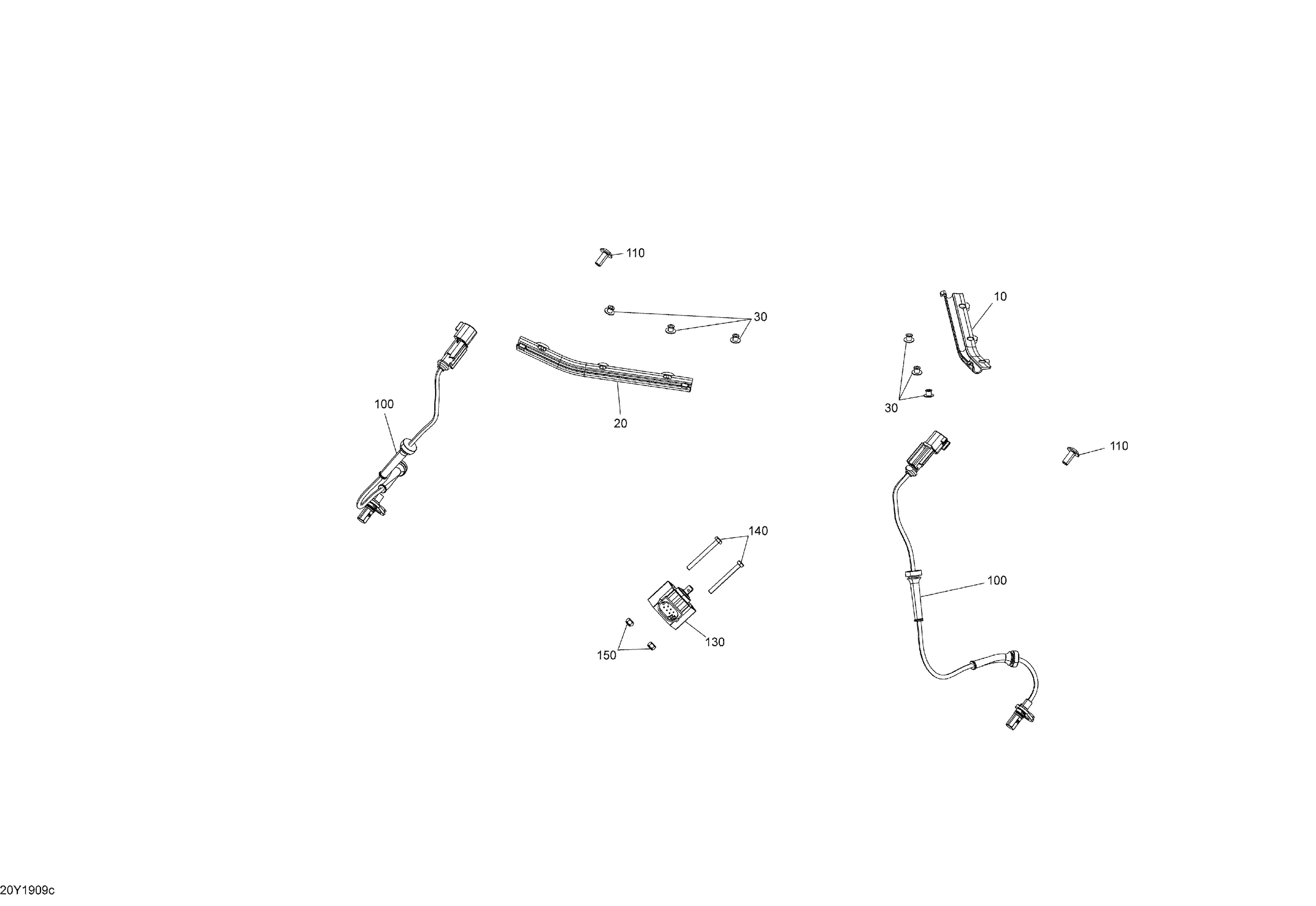10 ELECTRIQUE CAPTEUR DE VITESSE CAPTEUR DE POSITION COLONNE DE DIRECTION POUR RYKER 600 ACE CVT 2019