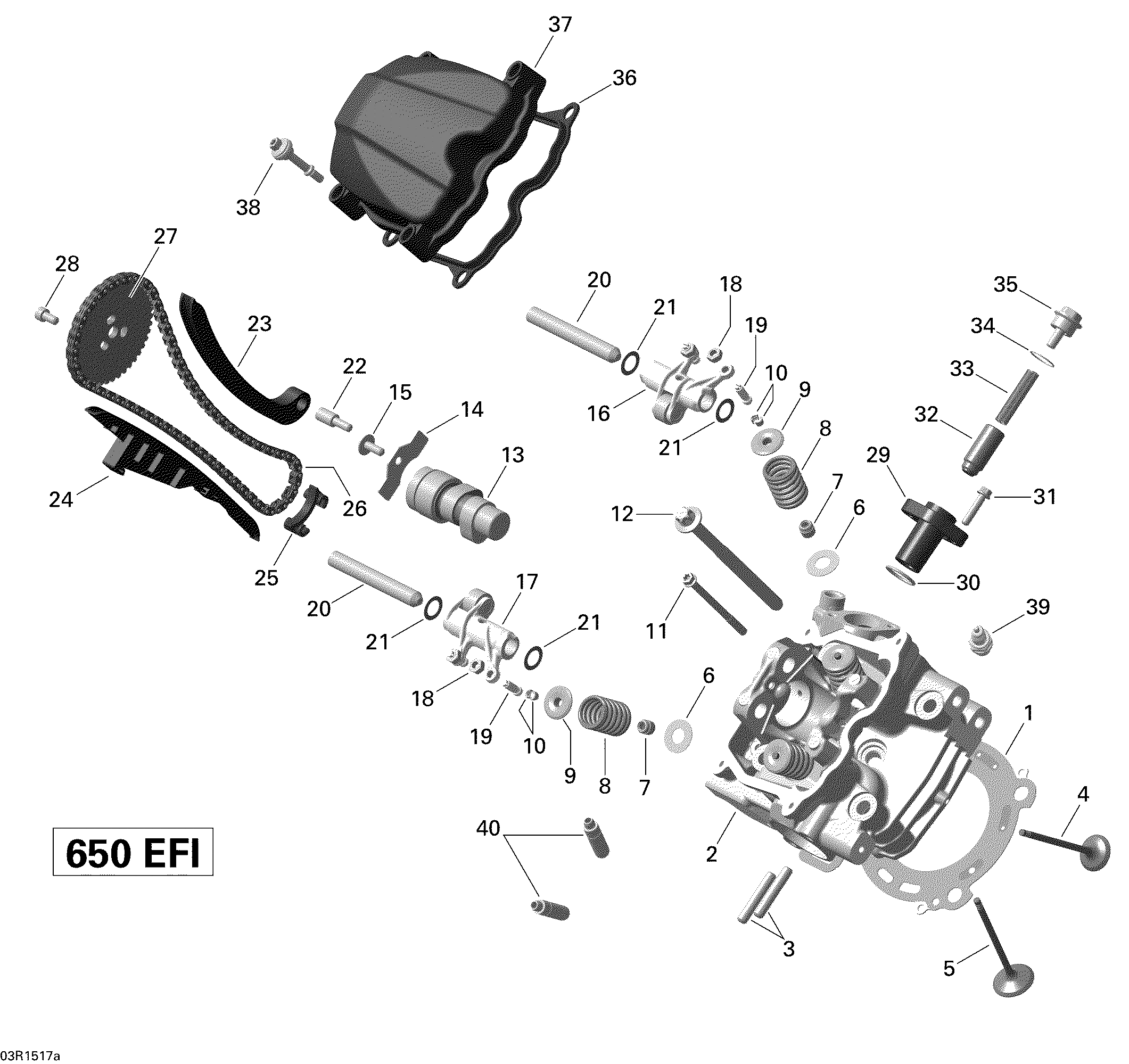 01 CULASSE AVANT 03R1517A POUR OUTLANDER 6X6 DPS GRIS PLATEFORME 2015