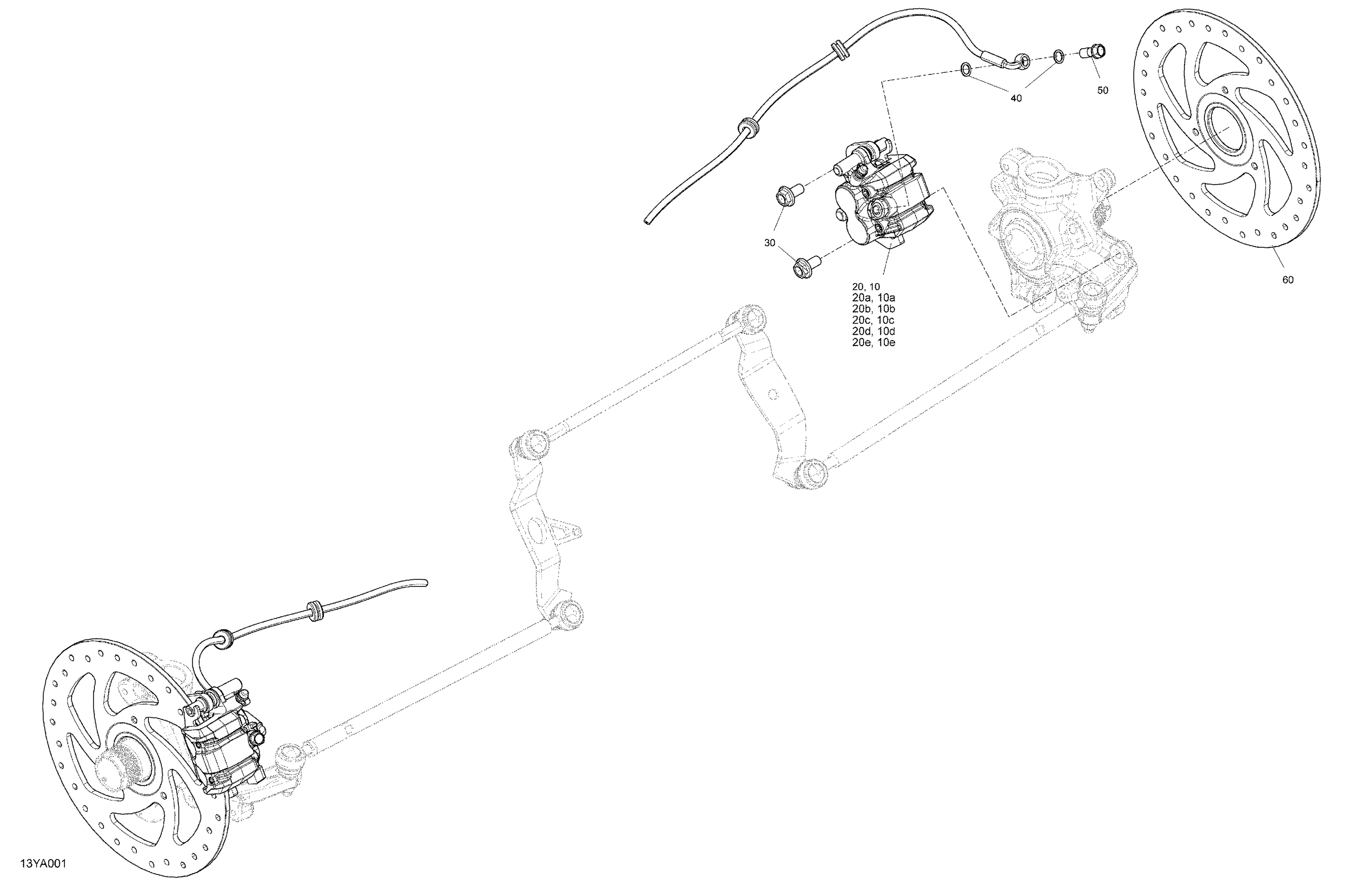 03 MECANIQUE FREINS AVANT POUR RYKER 600 ACE CVT 2021