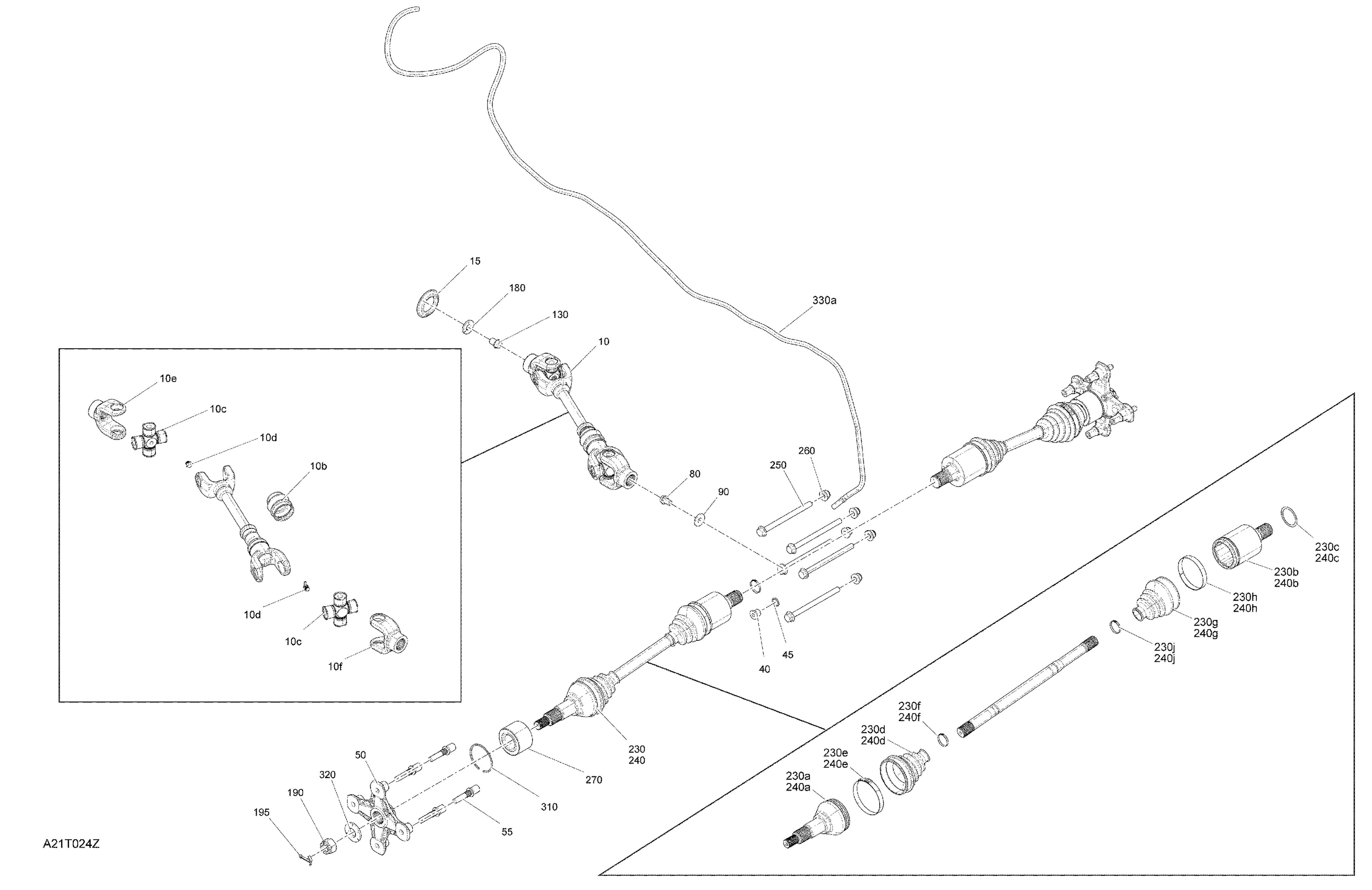 04 ENTRAINEMENT SECTION ARRIERE PIECES COMMUNES STD POUR OUTLANDER MAX 570 EFI STD ROUGE VIPERE 2021