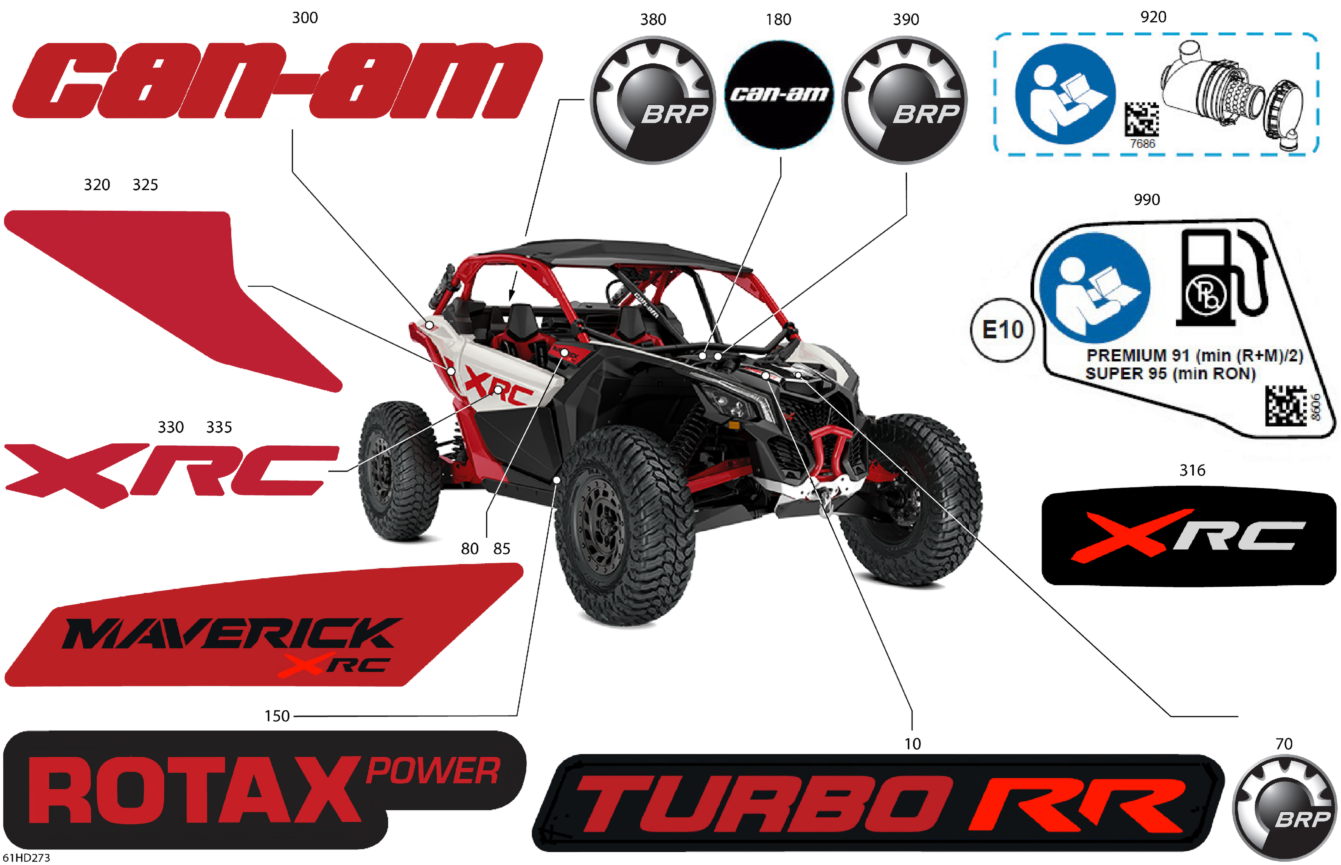 07 CARROSSERIE KITS DECOS POUR MAVERICK TURBO RR XRC BLANC HYBRIDE PEARL 2024