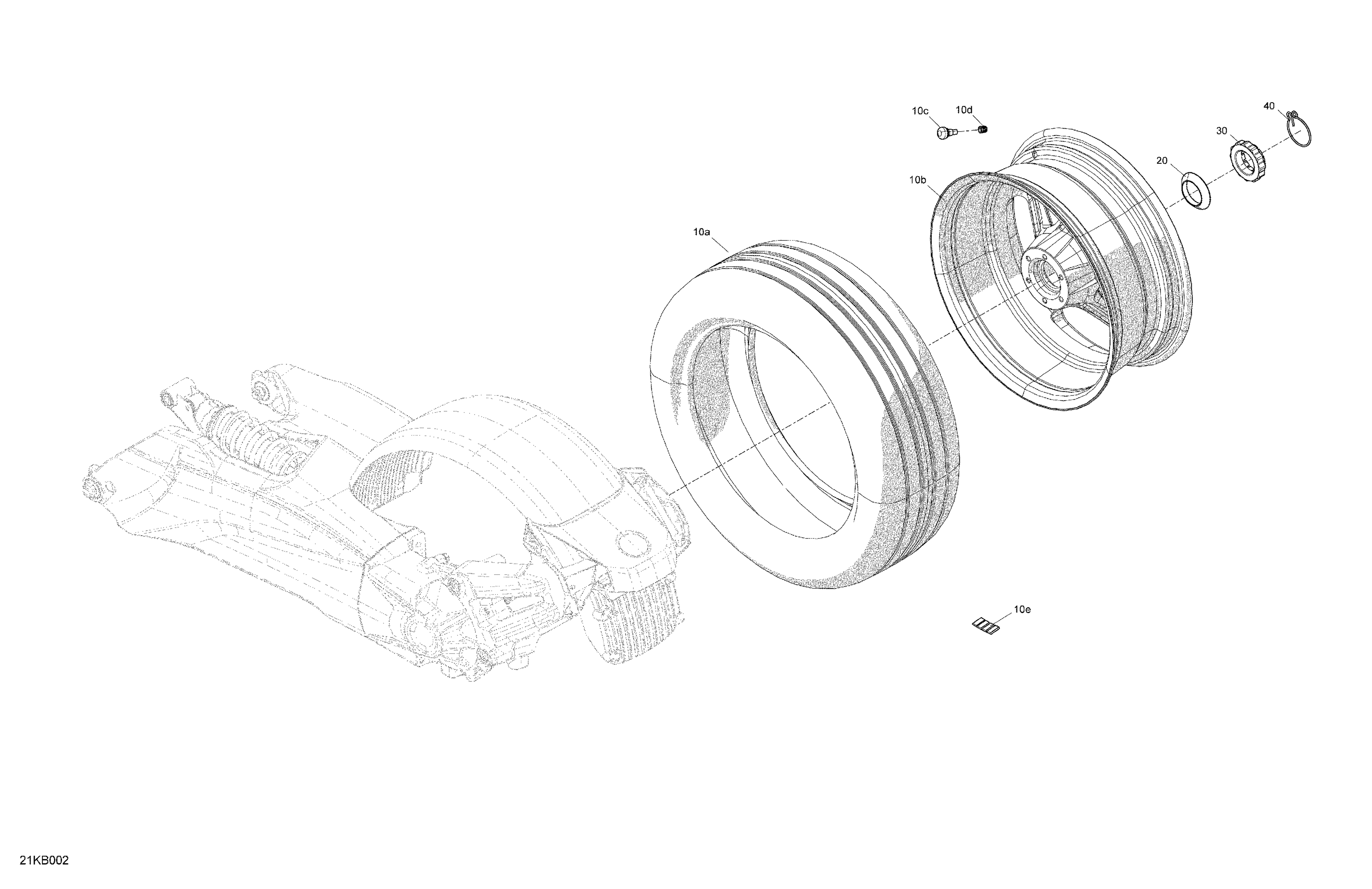 04 ENTRAINEMENT ROUE ARRIERE POUR RYKER S 900 ACE CVT 2022