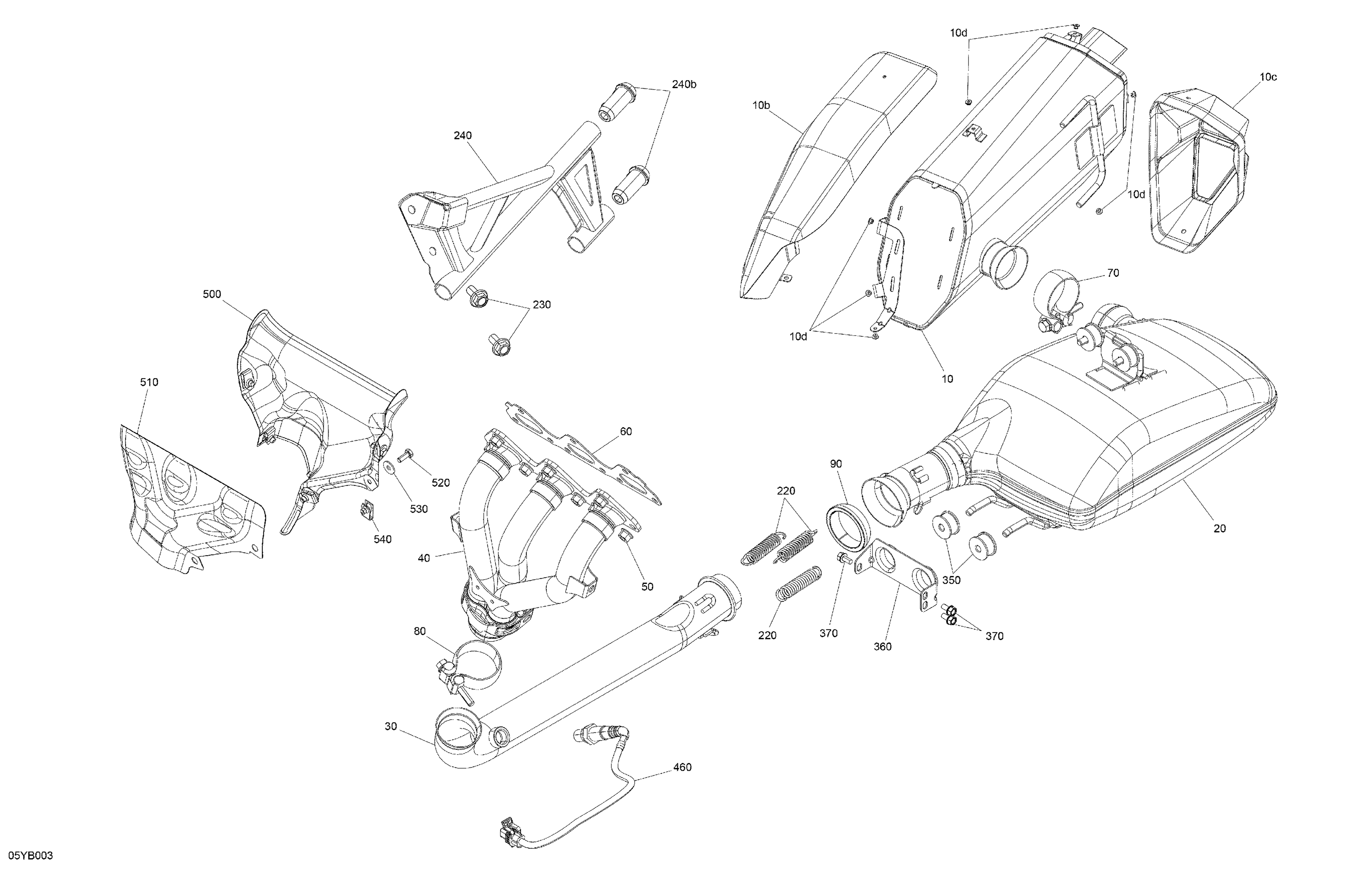 02 MOTEUR ECHAPPEMENT POUR SPYDER F3 S SE6 MANTA GREEN 2022
