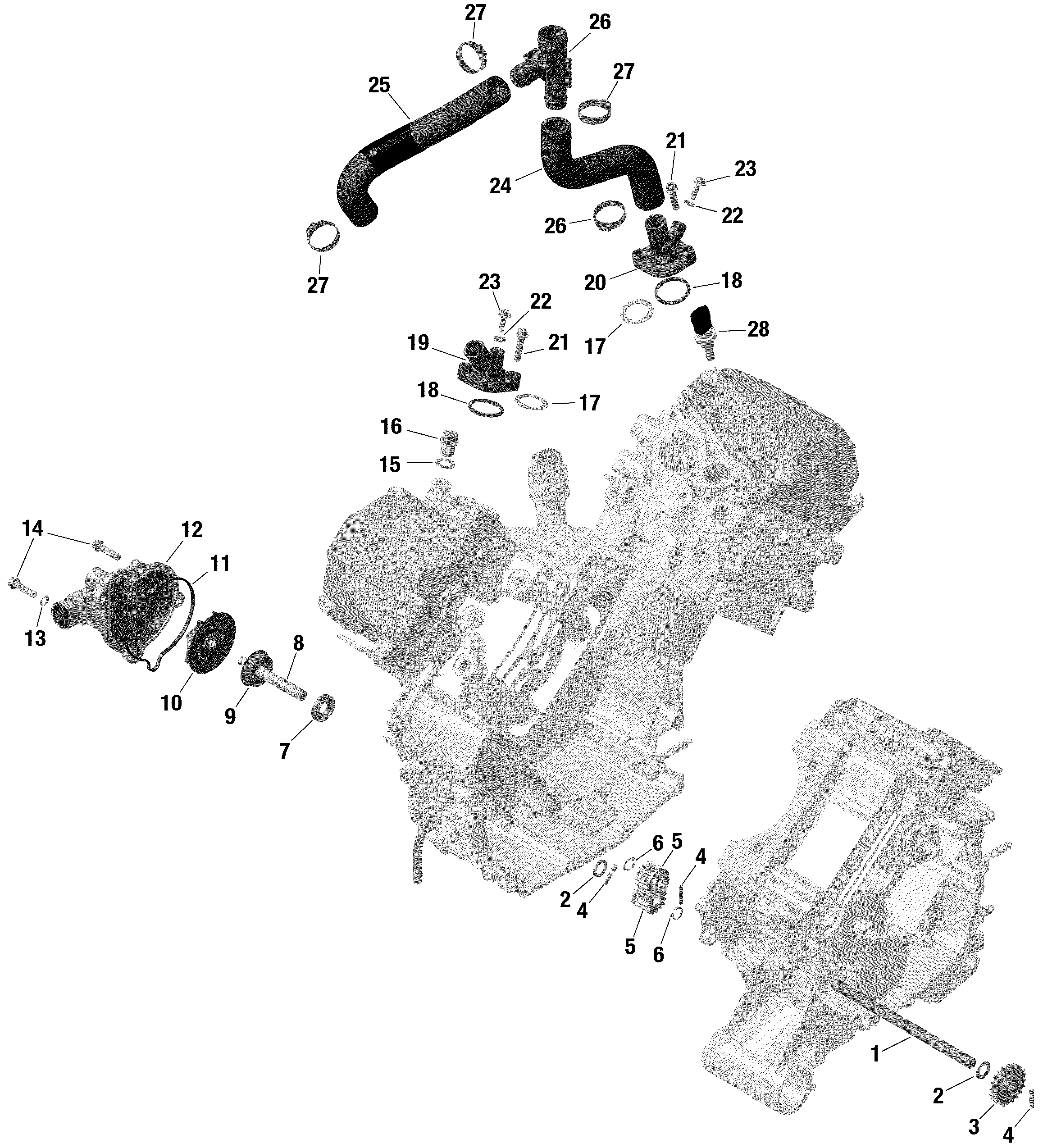 01 ROTAX REFROIDISSEMENT MOTEUR POUR DEFENDER HD8 BASE VERT ESCADRON 2021