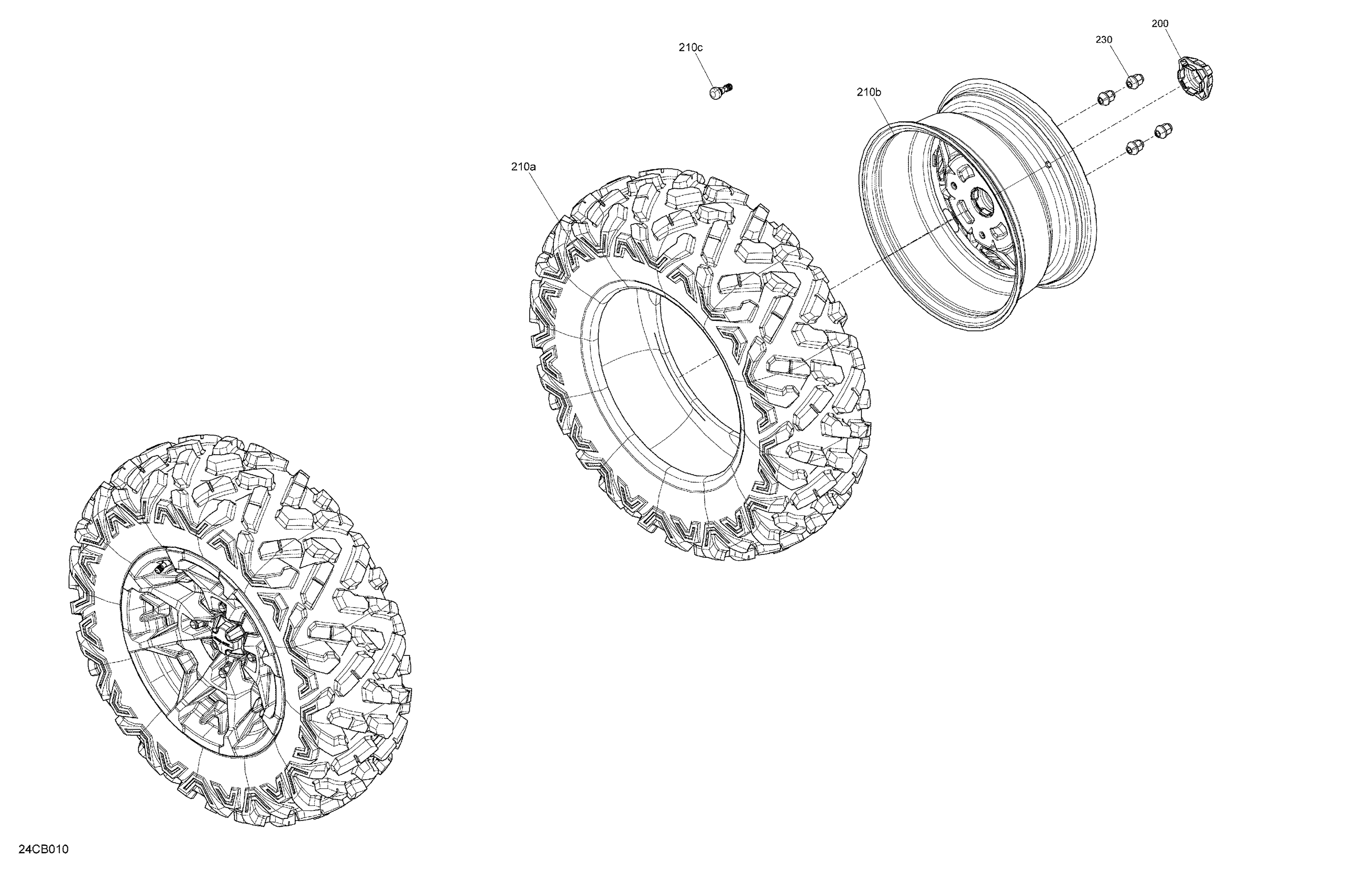 04 ENTRAINEMENT ROUES AVANTS POUR TRAXTER 6X6 HD10 6X6 DPS BREAK UP COUNTRY 2022
