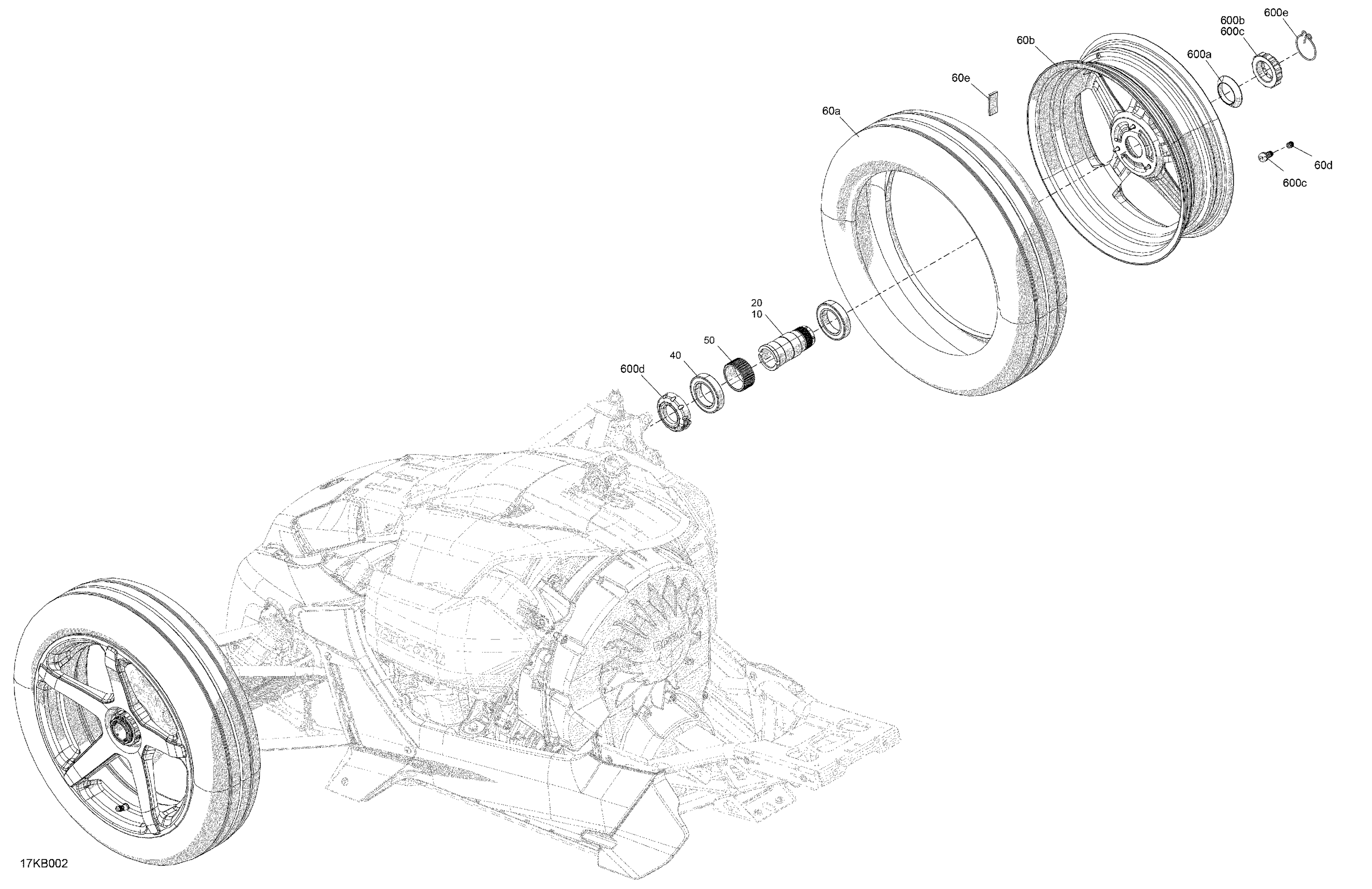 03 MECANIQUE ROUES AVANTS POUR RYKER S 900 ACE CVT 2022