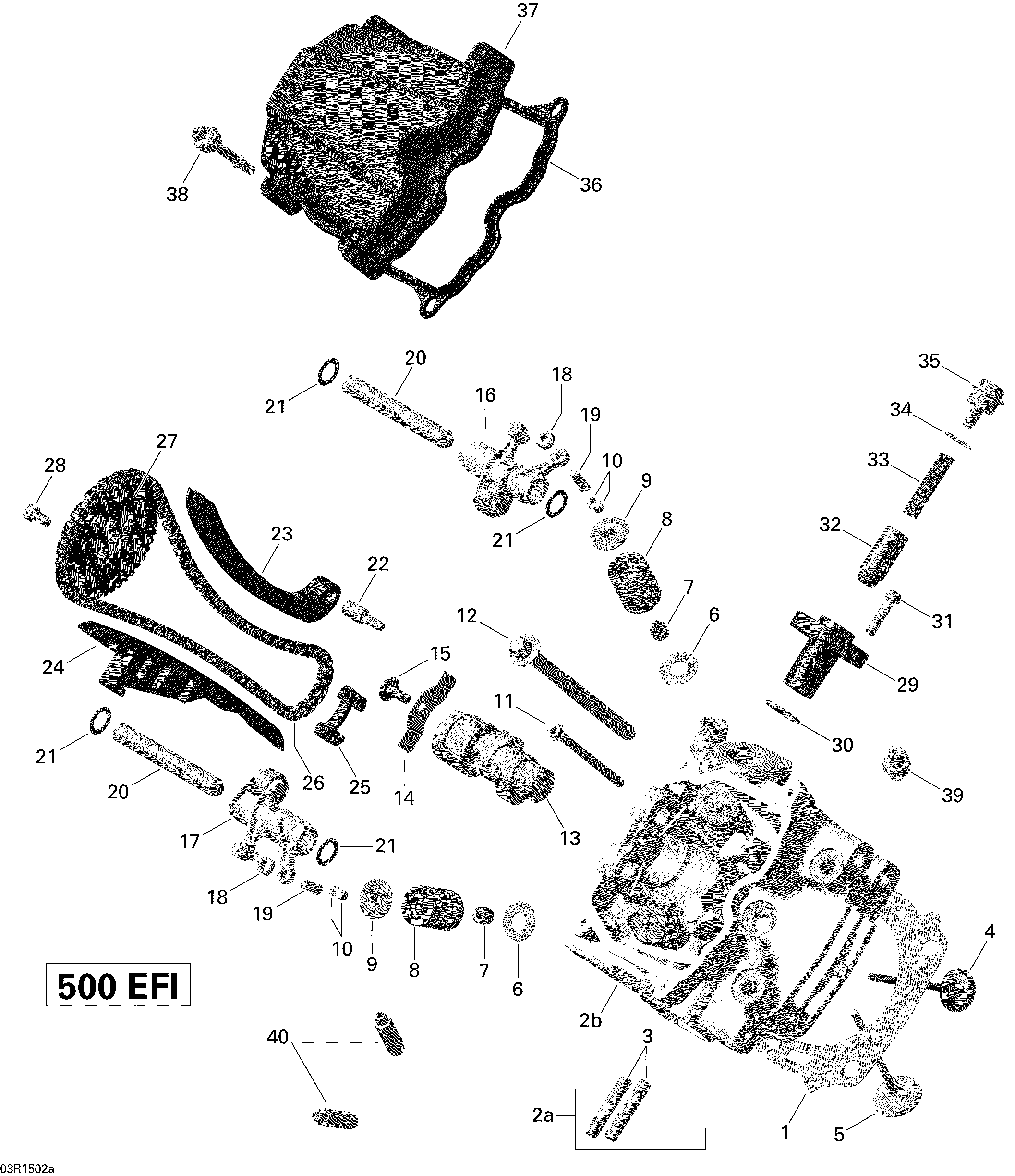 01 CULASSE AVANT 03R1502A POUR OUTLANDER L DPS GRIS 2015