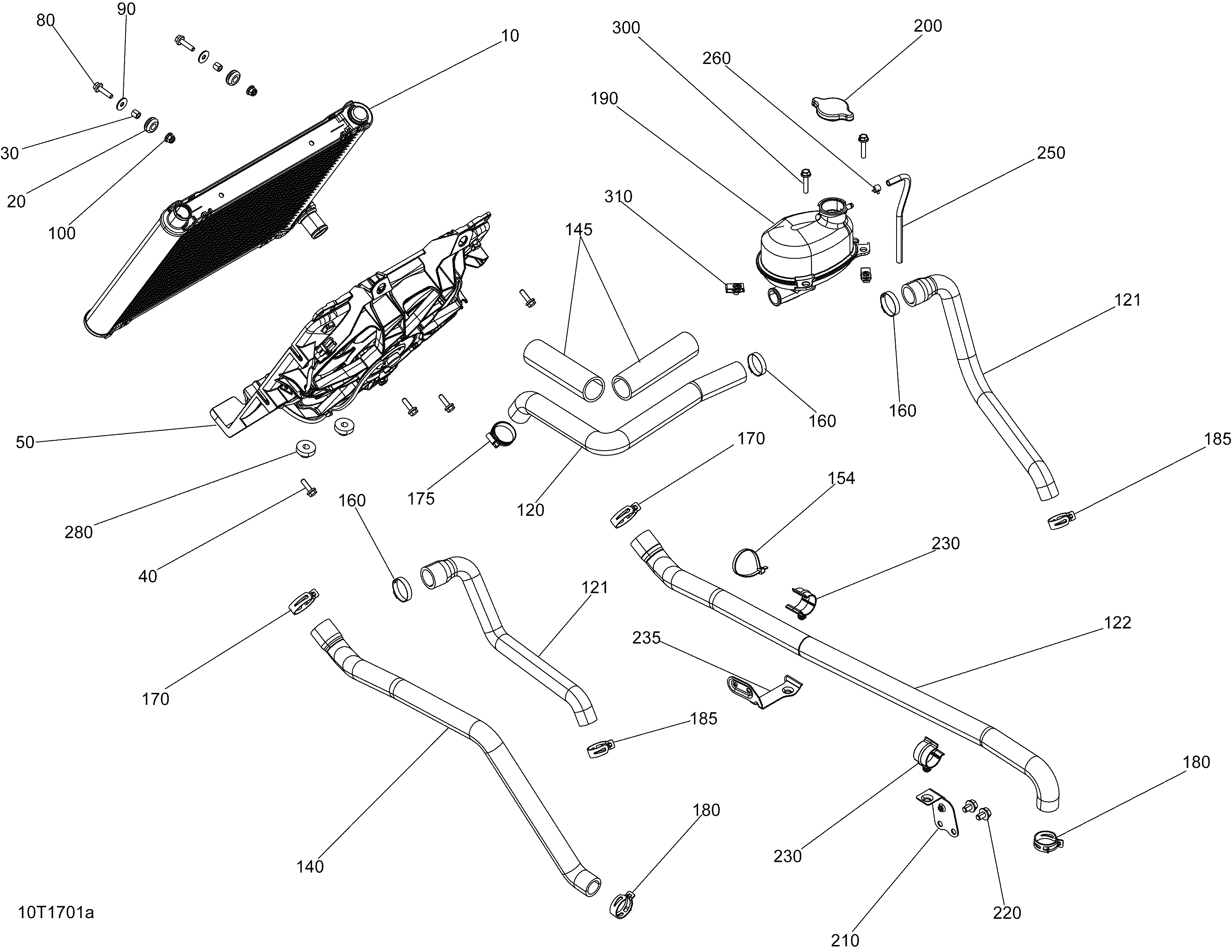 01 SYSTEME REFROIDISSEMENT SAUF XMR POUR OUTLANDER DPS ROTAX 570 JAUNE 2017