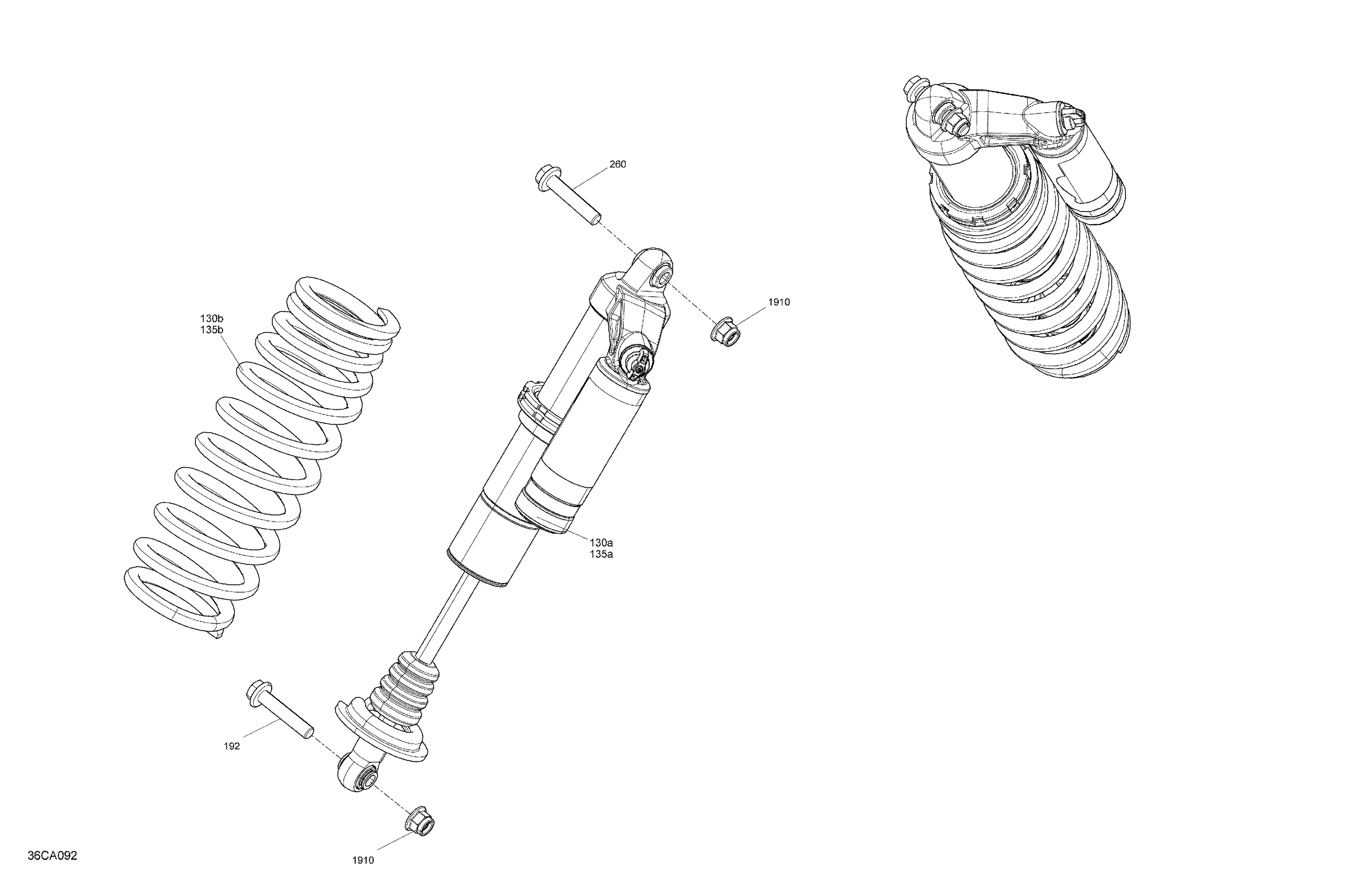 05 SUSPENSION AMORTISSEURS AVANT XRC POUR MAVERICK SPORT 1000R XRC CRAIE SMART LOK 2021