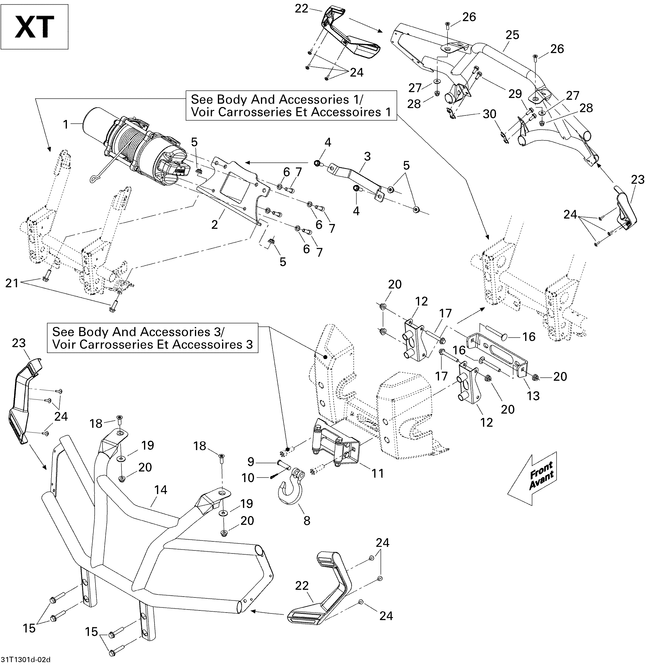 09 CARROSSERIE ET ACCESSOIRES XT POUR OUTLANDER MAX STD ROUGE 2012