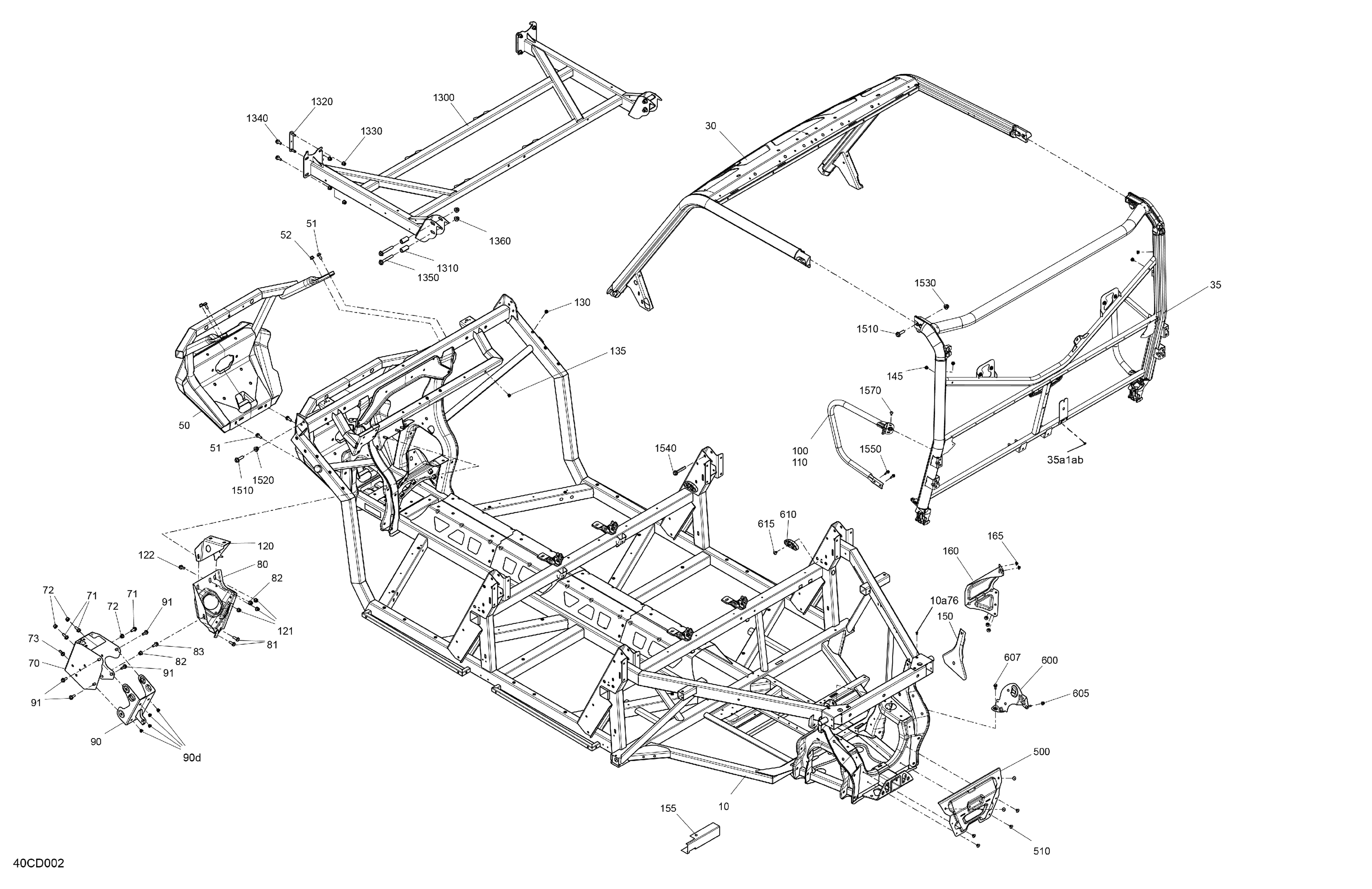 06 CHASSIS SYSTEME POUR TRAXTER PRO HD10 DPS VERT TUNDRA 2024