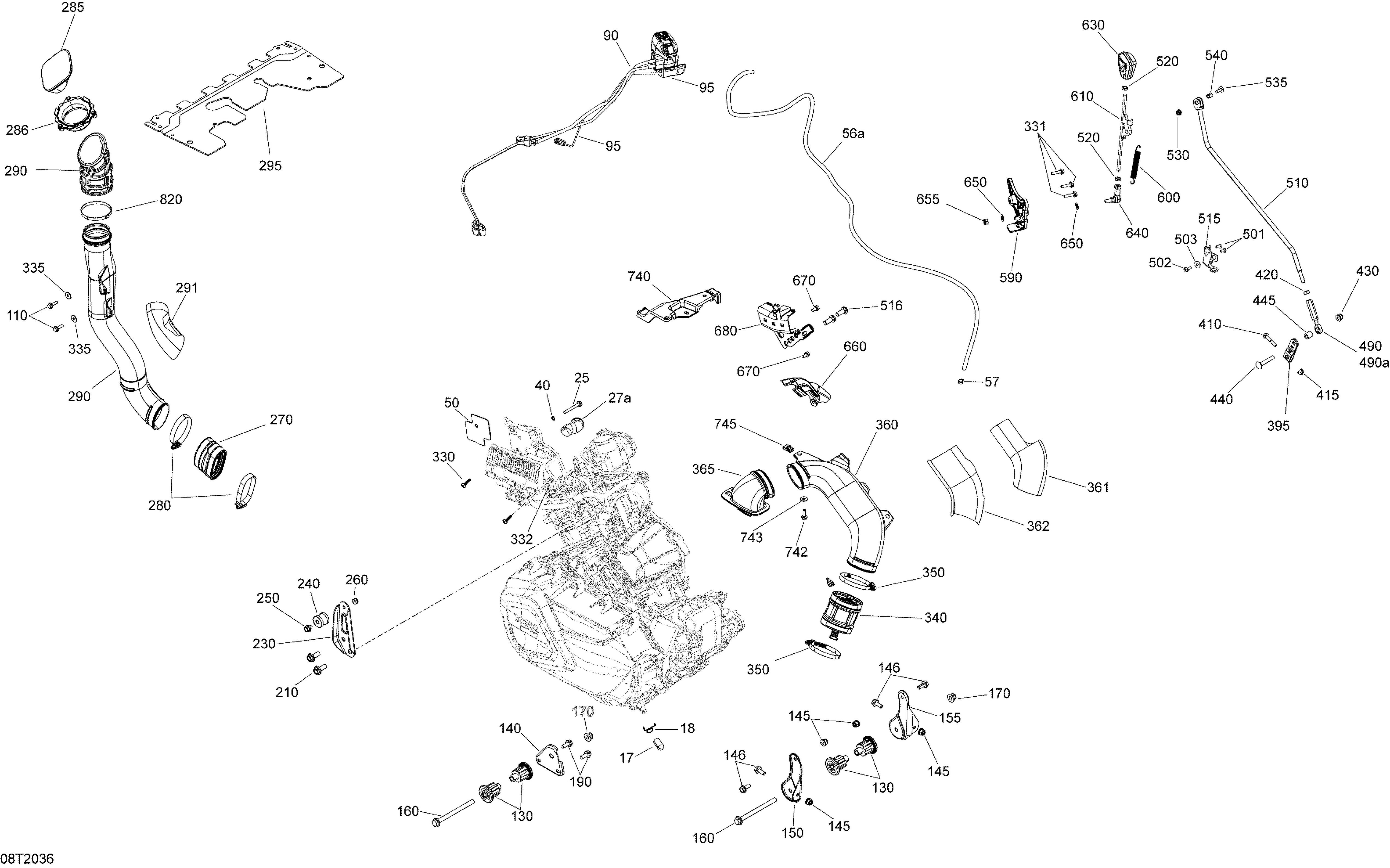 01 MOTEUR POUR OUTLANDER 6X6 1000 EFI PRO MAGNESIUM PUR 2020