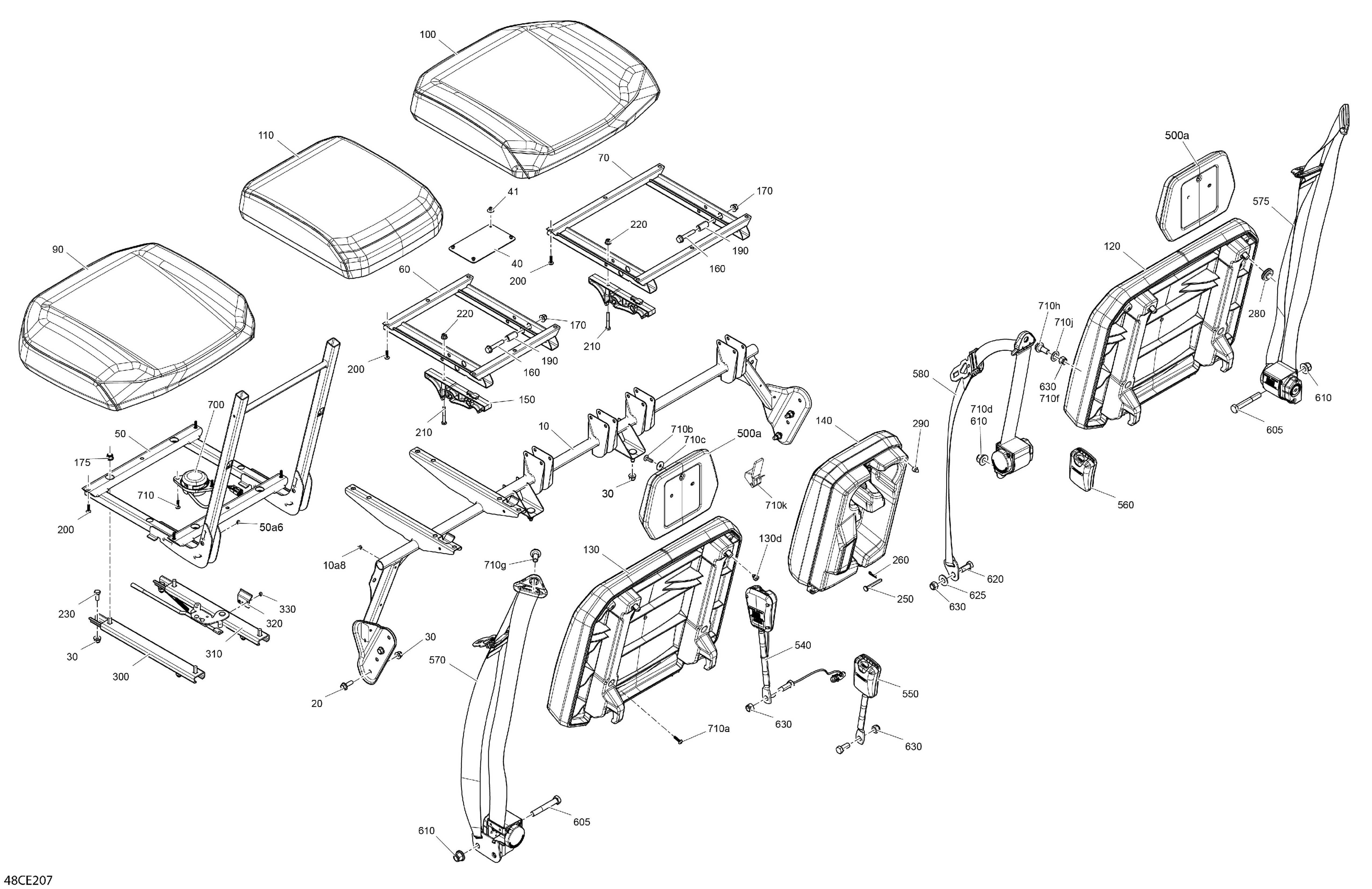 07 CARROSSERIE SIEGE POUR TRAXTER HD7 BASE VERT ESCADRON 2025