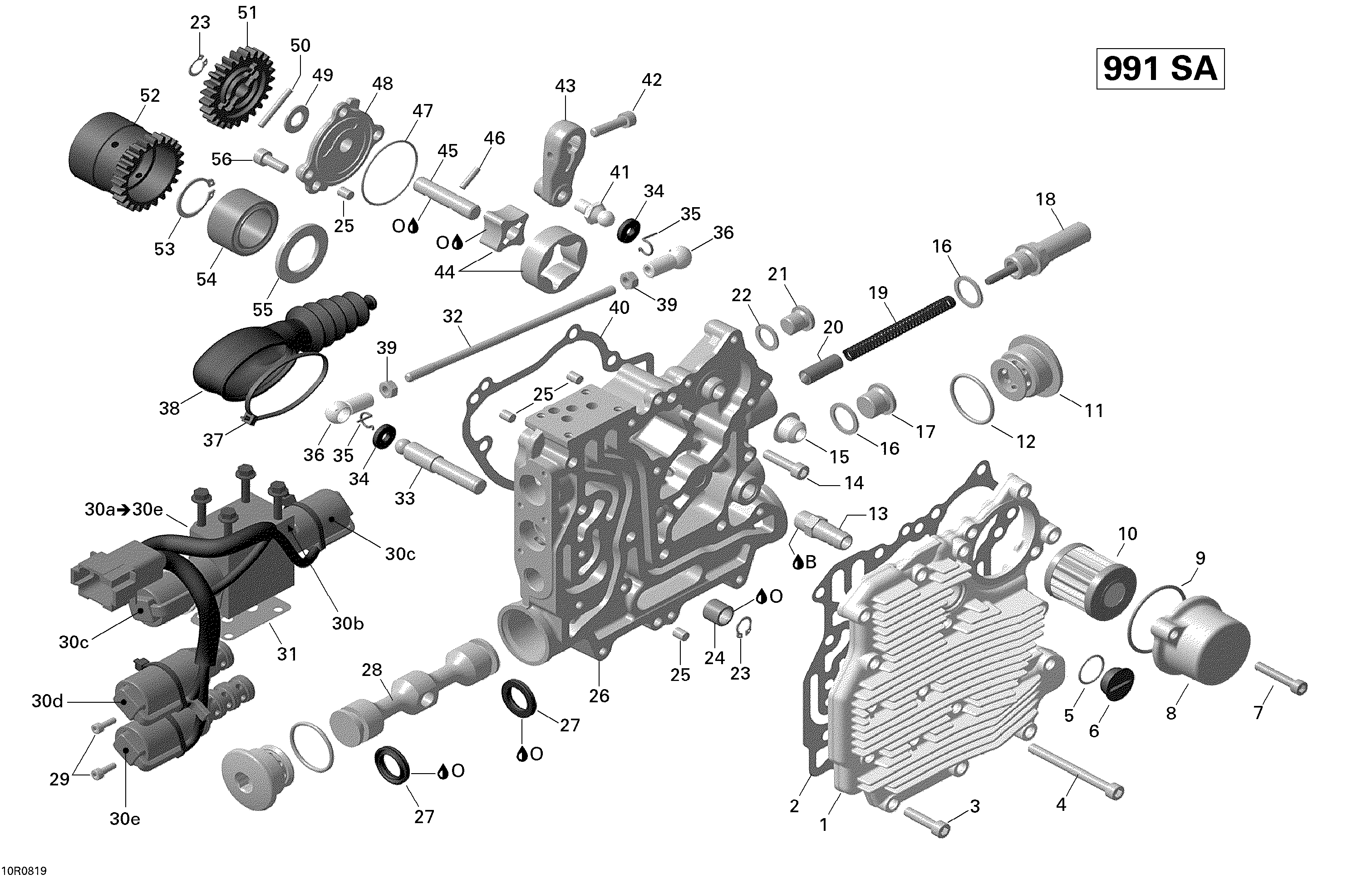 05 CHANGEMENT DE VITESSE HYDRAULIQUE POUR SPYDER SE5 FULL MOON 2008