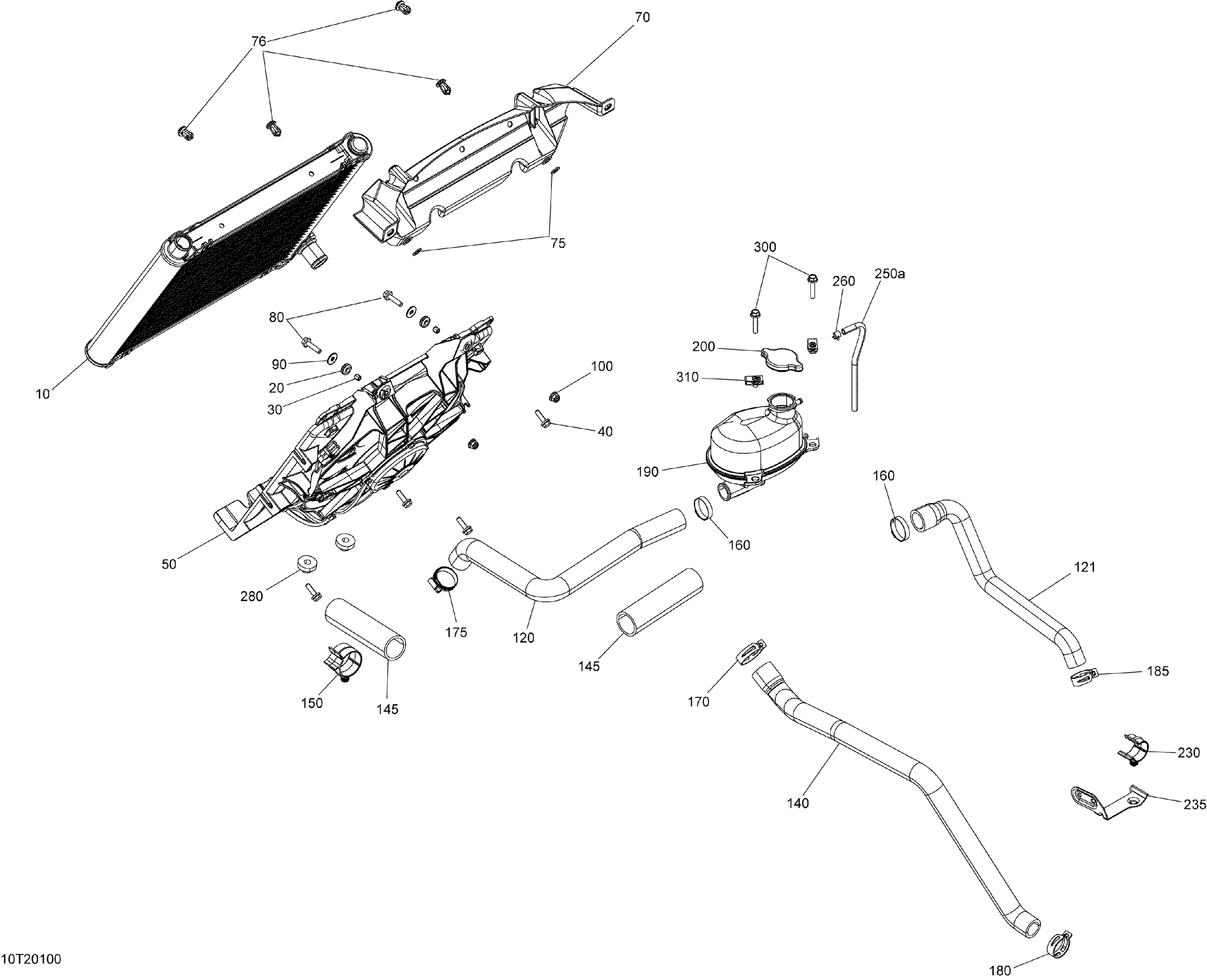 01 REFROIDISSEMENT SYSTEME POUR OUTLANDER 650 EFI PRO VERT ESCADRON 2020