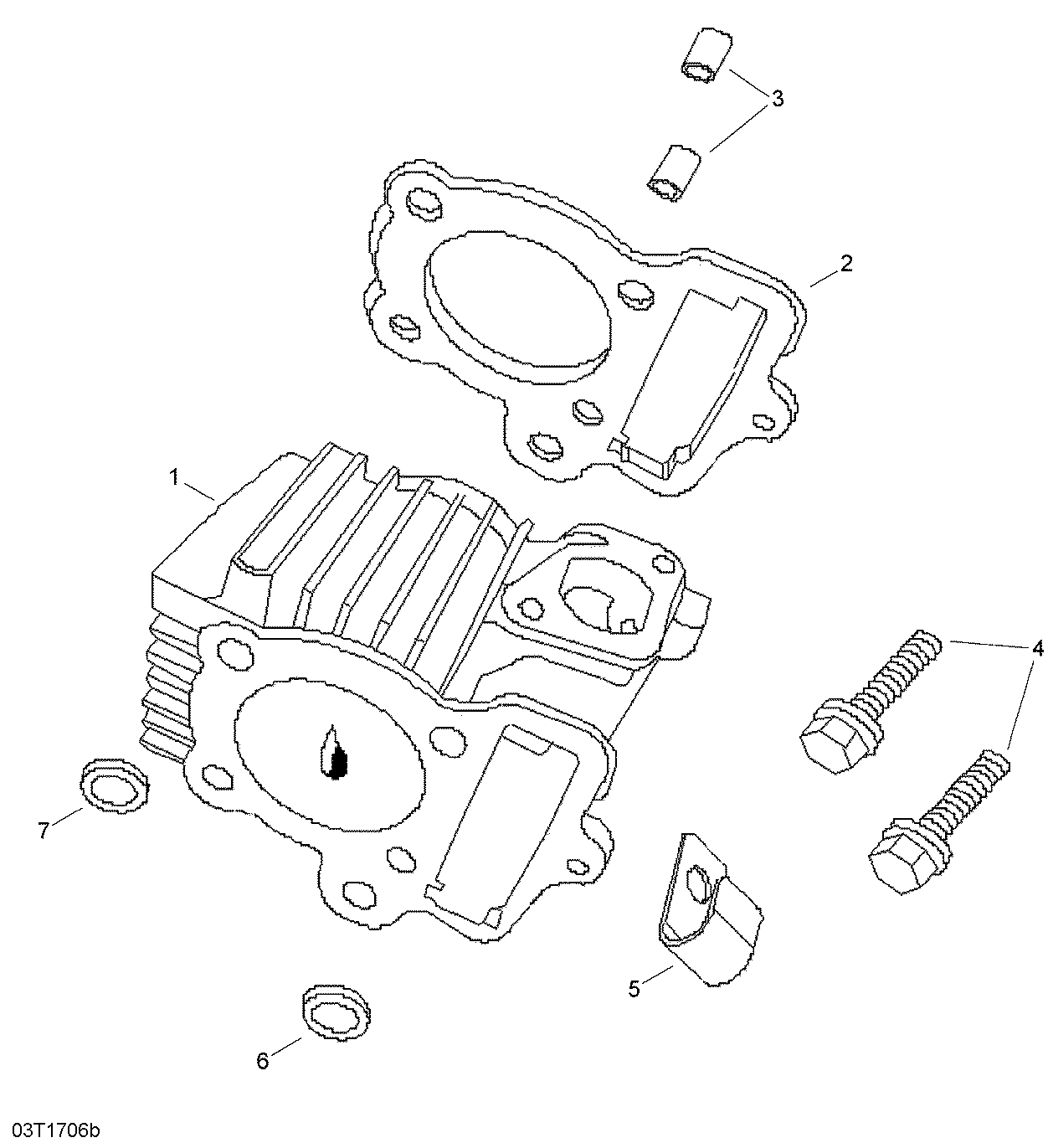 01 CULASSE POUR DS 2X4 90 CVT X NOIR 2019