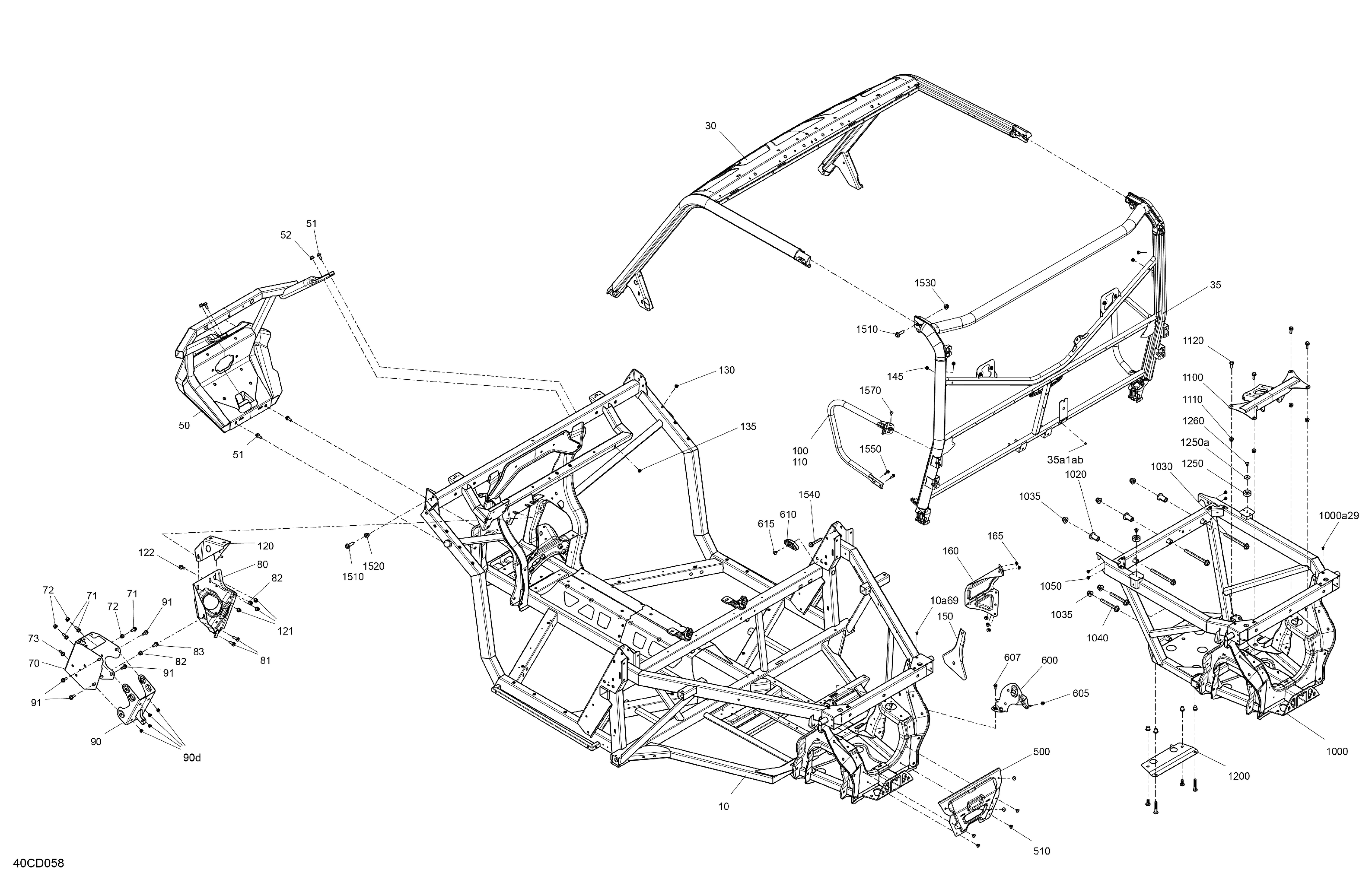 06 CHASSIS SYSTEME POUR TRAXTER 6X6 HD10 DPS VERT TUNDRA 2024