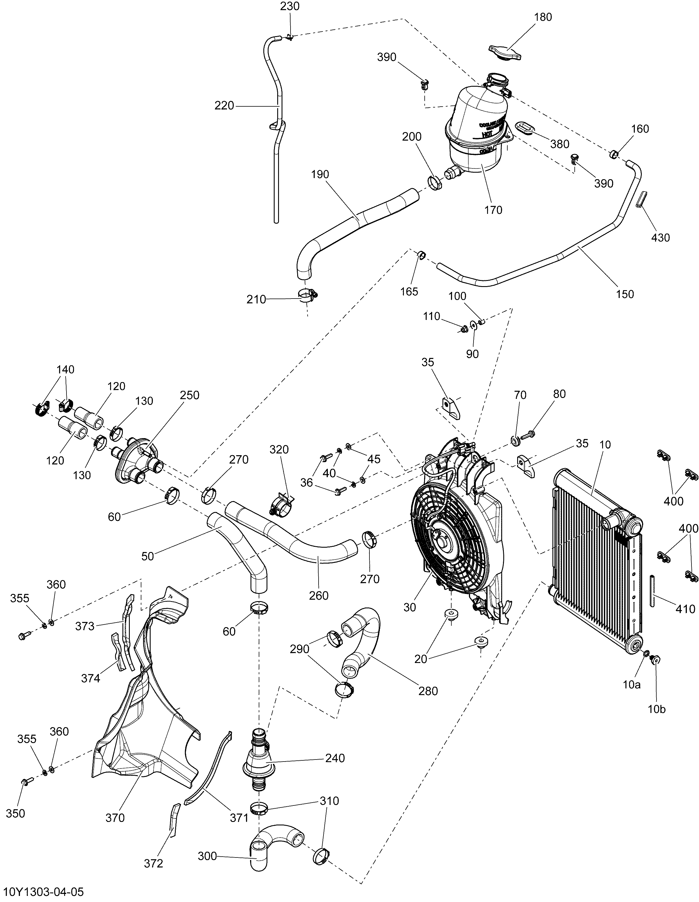 01 SYSTEME REFROIDISSEMENT POUR SPYDER RS S SE5 GREEN 2013