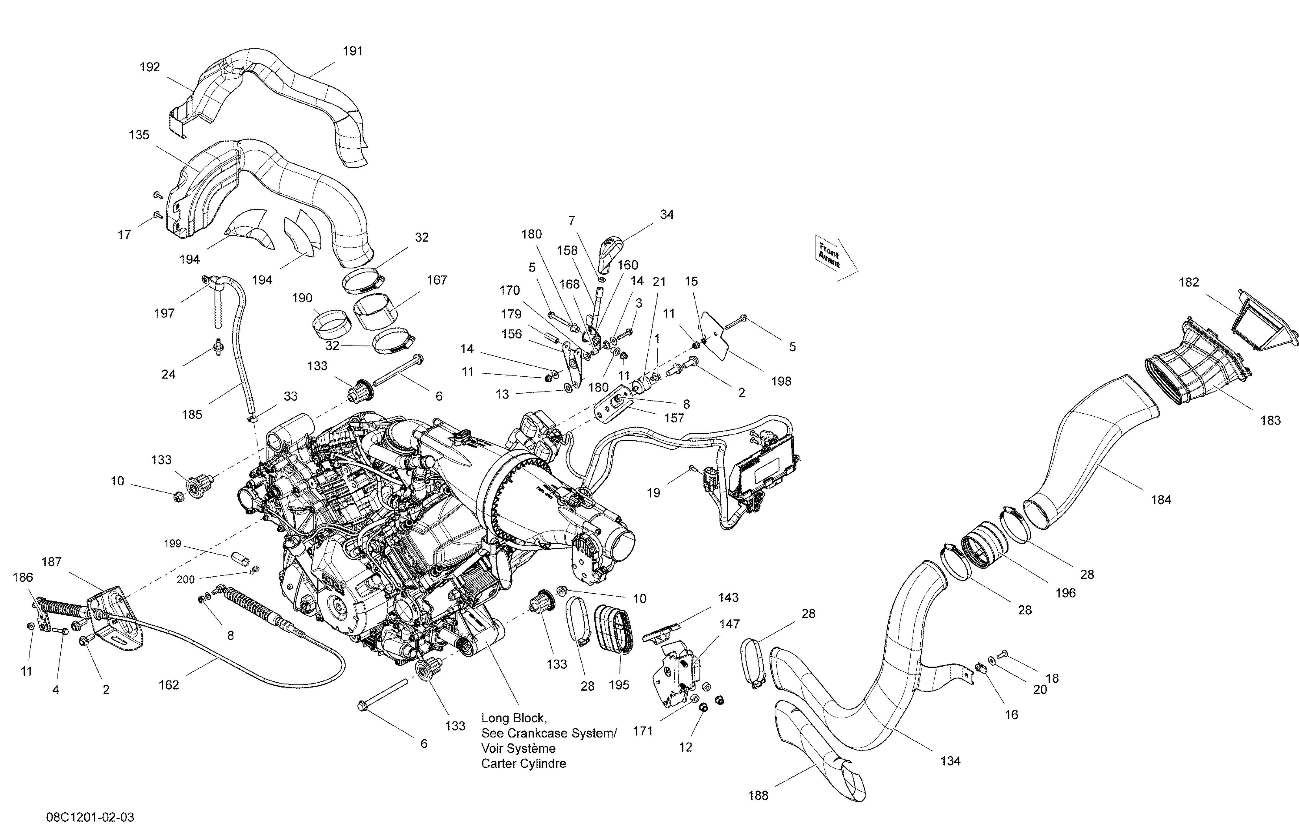 01 MOTEUR POUR COMMANDER LTD MAGNESIUM 2012