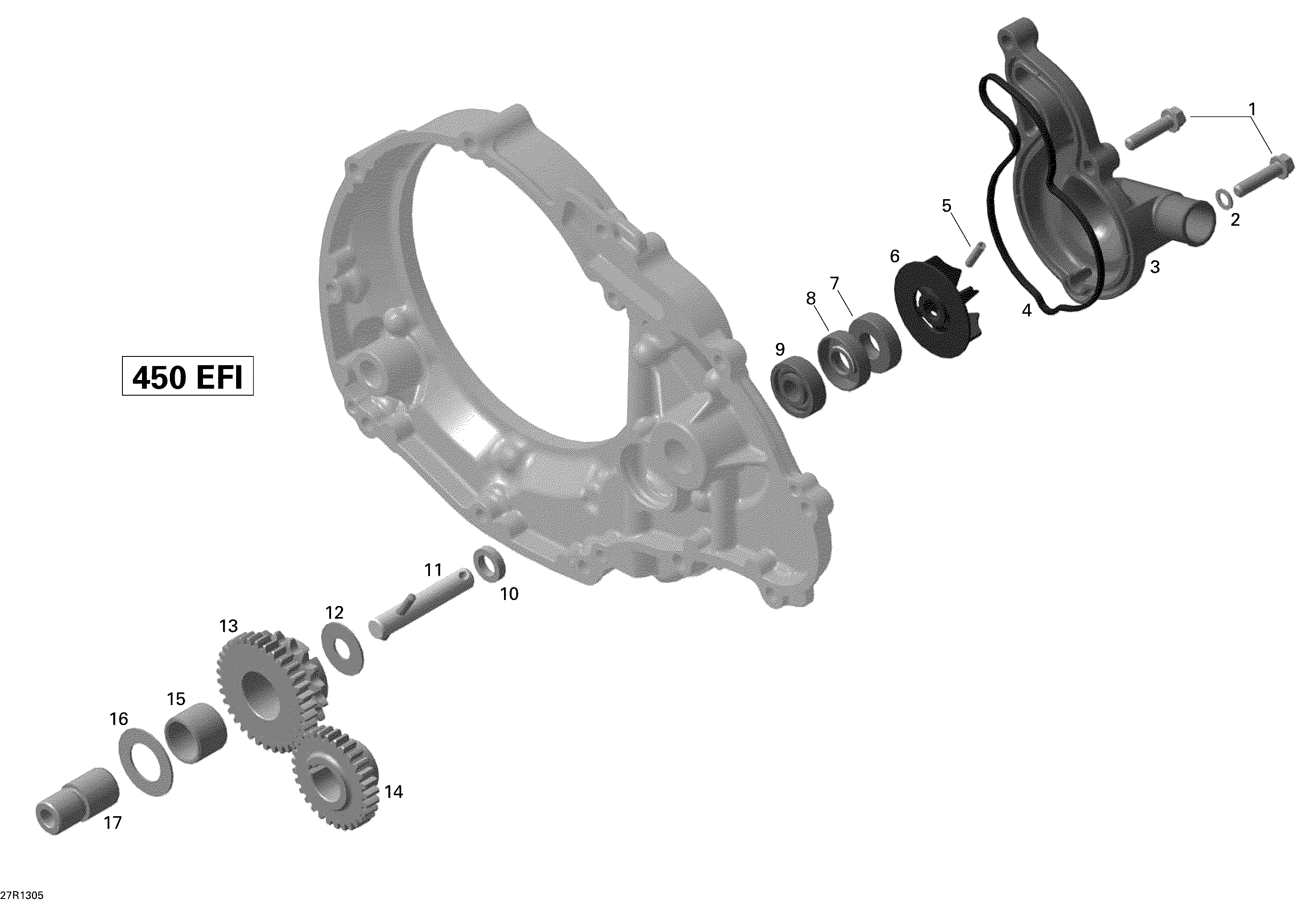 01 REFROIDISSEMENT MOTEUR POUR DS 2X4 XMX NOIRJAUNE 2013
