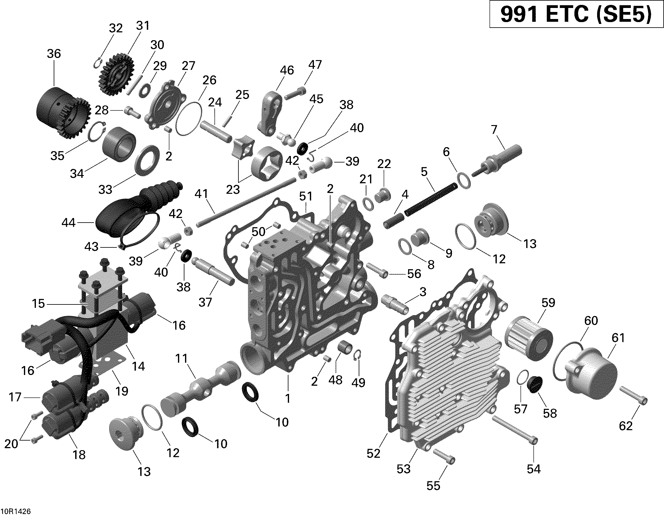 05 CHANGEMENT DE VITESSE HYDRAULIQUE POUR SPYDER RS S SE5 RED 2014
