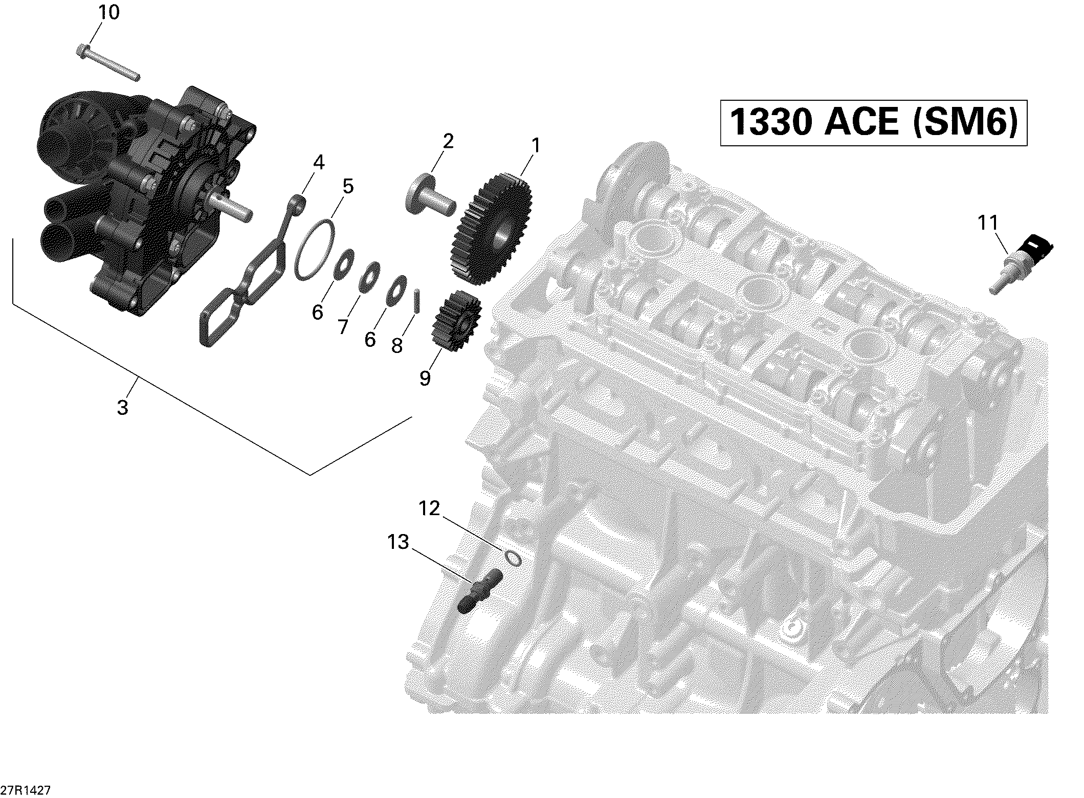 01 REFROIDISSEMENT MOTEUR POUR SPYDER RT SM6 BLACK 2014