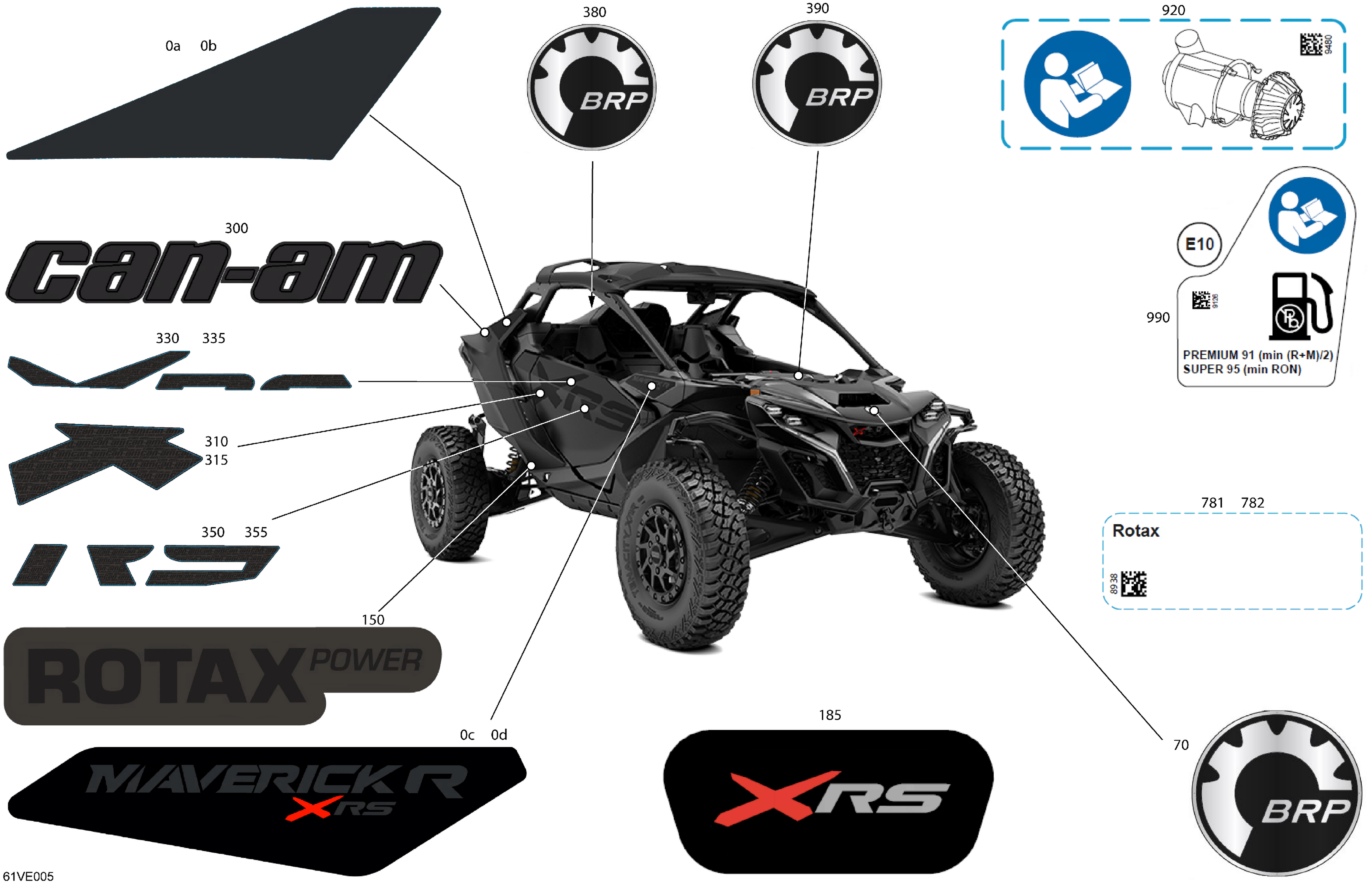 07 CARROSSERIE KITS DECOS POUR MAVERICK R 996NT XRS STD NOIR ETERNEL METALLIQUE 2025
