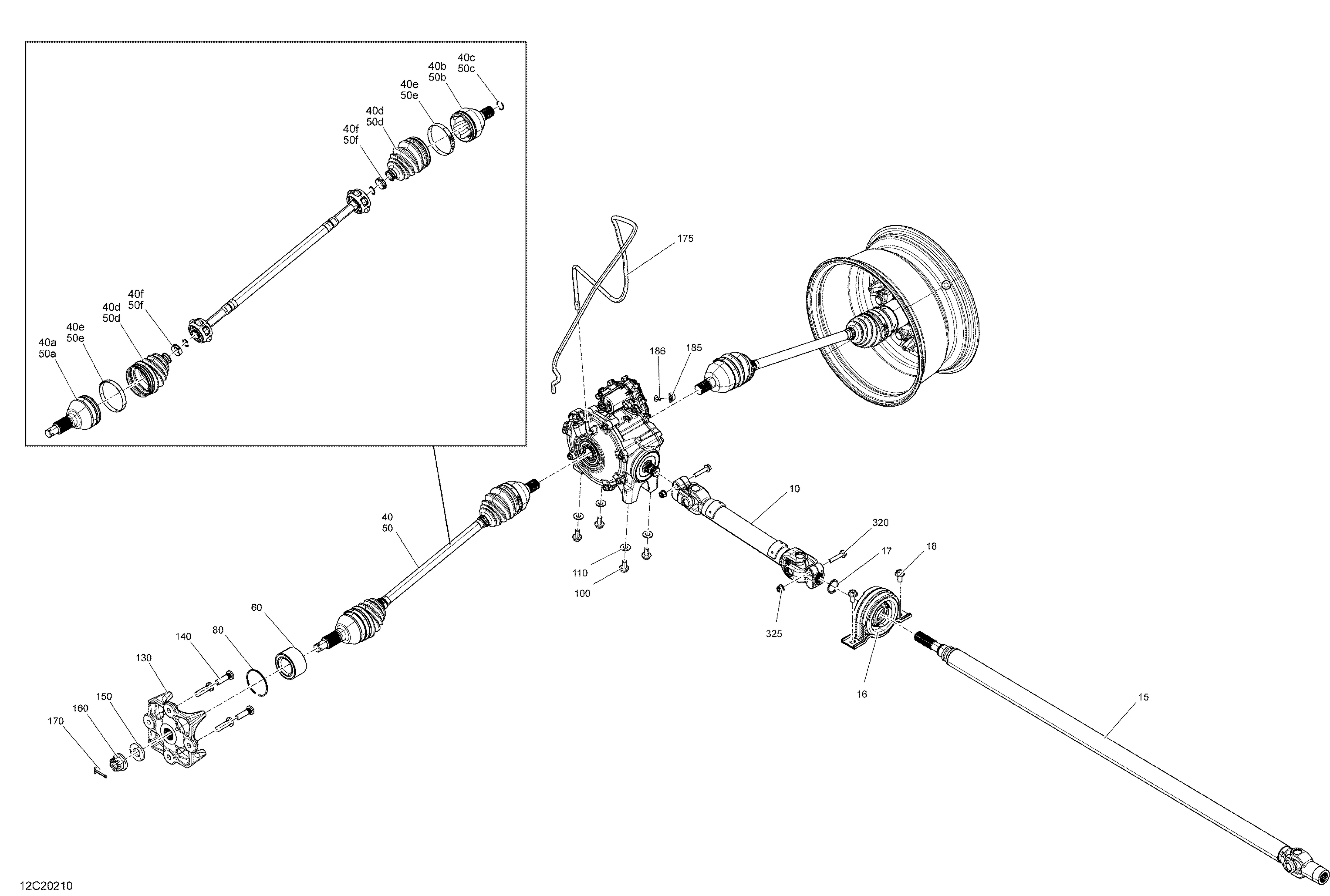 07 ENTRAINEMENT AVANT PIECES COMMUNES POUR MAVERICK TURBO STD HYPER ARGENT 2020