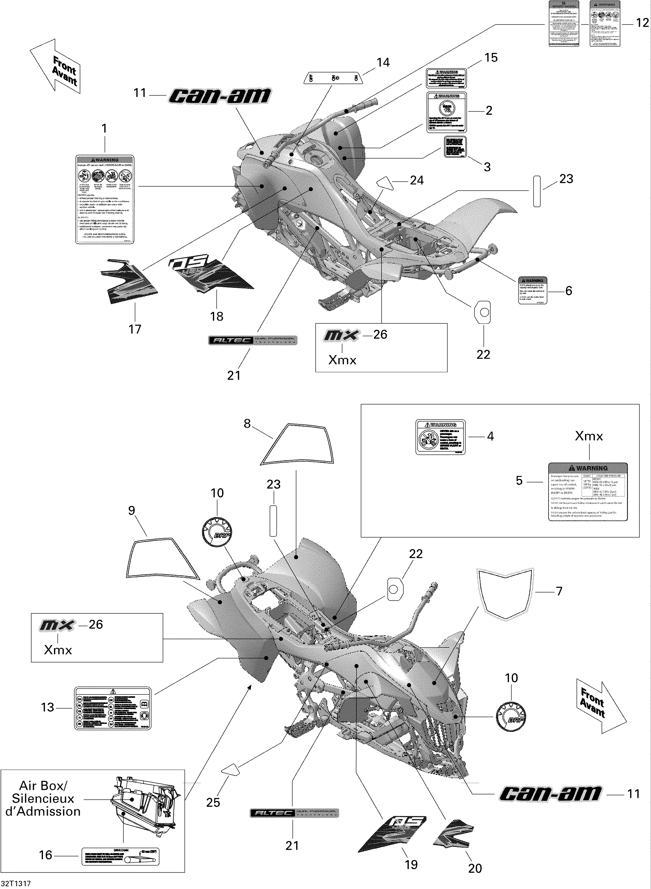 09 KITS DECO XMX POUR DS 2X4 XMX 5SP NOIR 2011