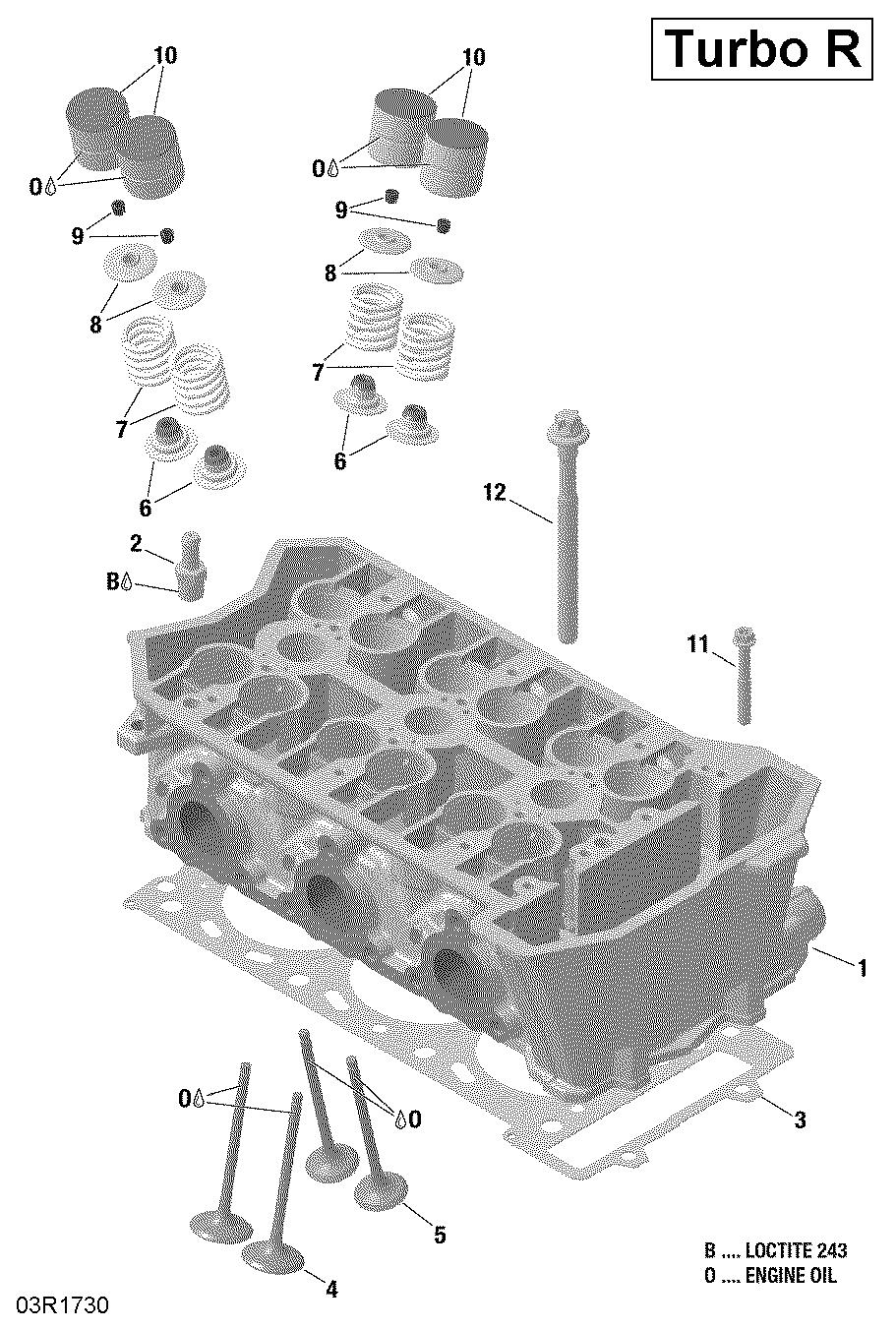 01 CULASSE POUR MAVERICK MAX TURBO R STD BLANC 2019