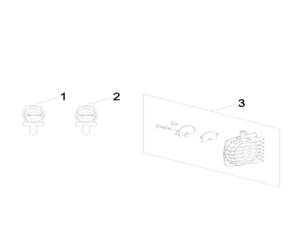 09 DIVERS PIECES EN OPTION POUR RENEGADE 110 EFI CATALYST GRAY 2025