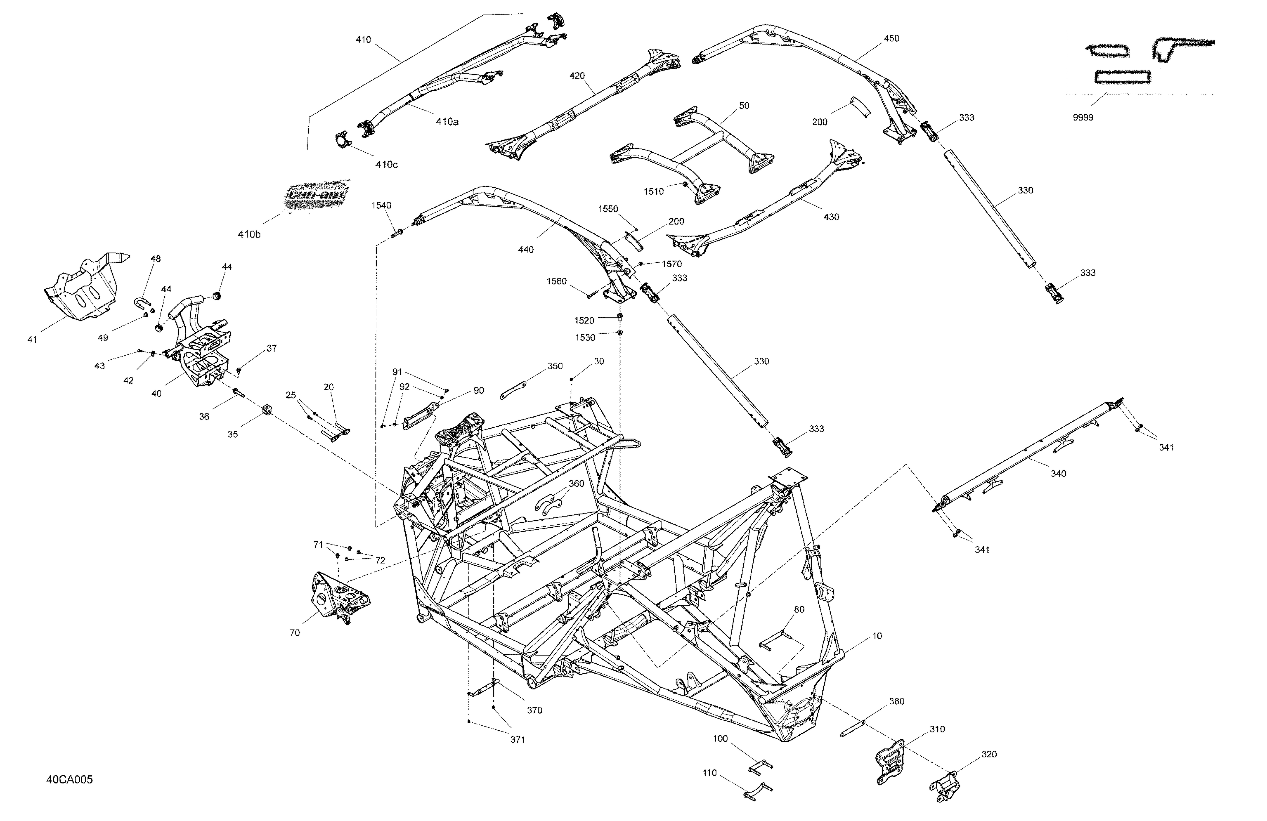 06 CHASSIS SYSTEME POUR MAVERICK TURBO RR XRC CRAIE SMART LOK 2021