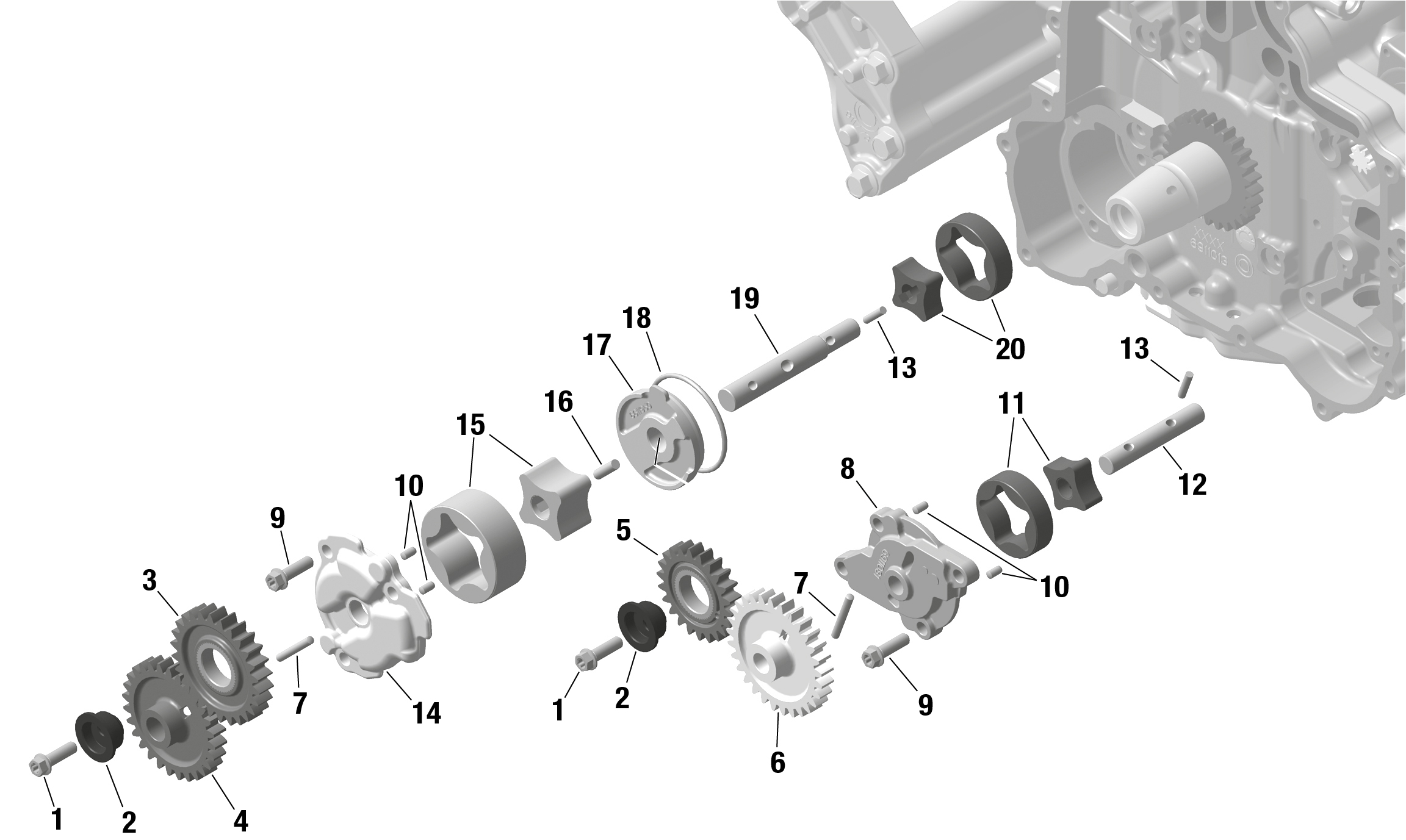 01 ROTAX POMPE A HUILE POUR RYKER 600 ACE CVT BLACK 2023